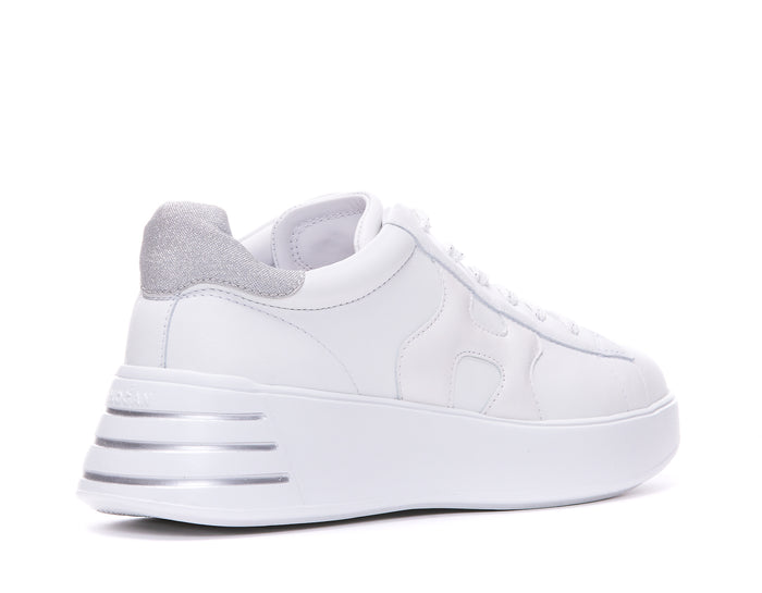 Hogan Sneakers White Calf Leather/rubber Sole