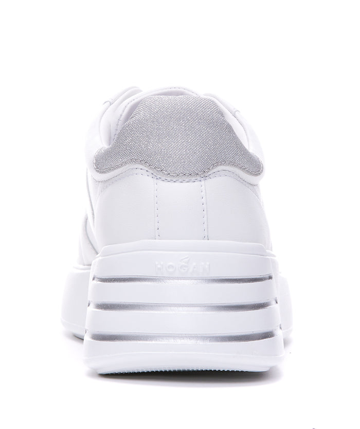 Hogan Sneakers White Calf Leather/rubber Sole
