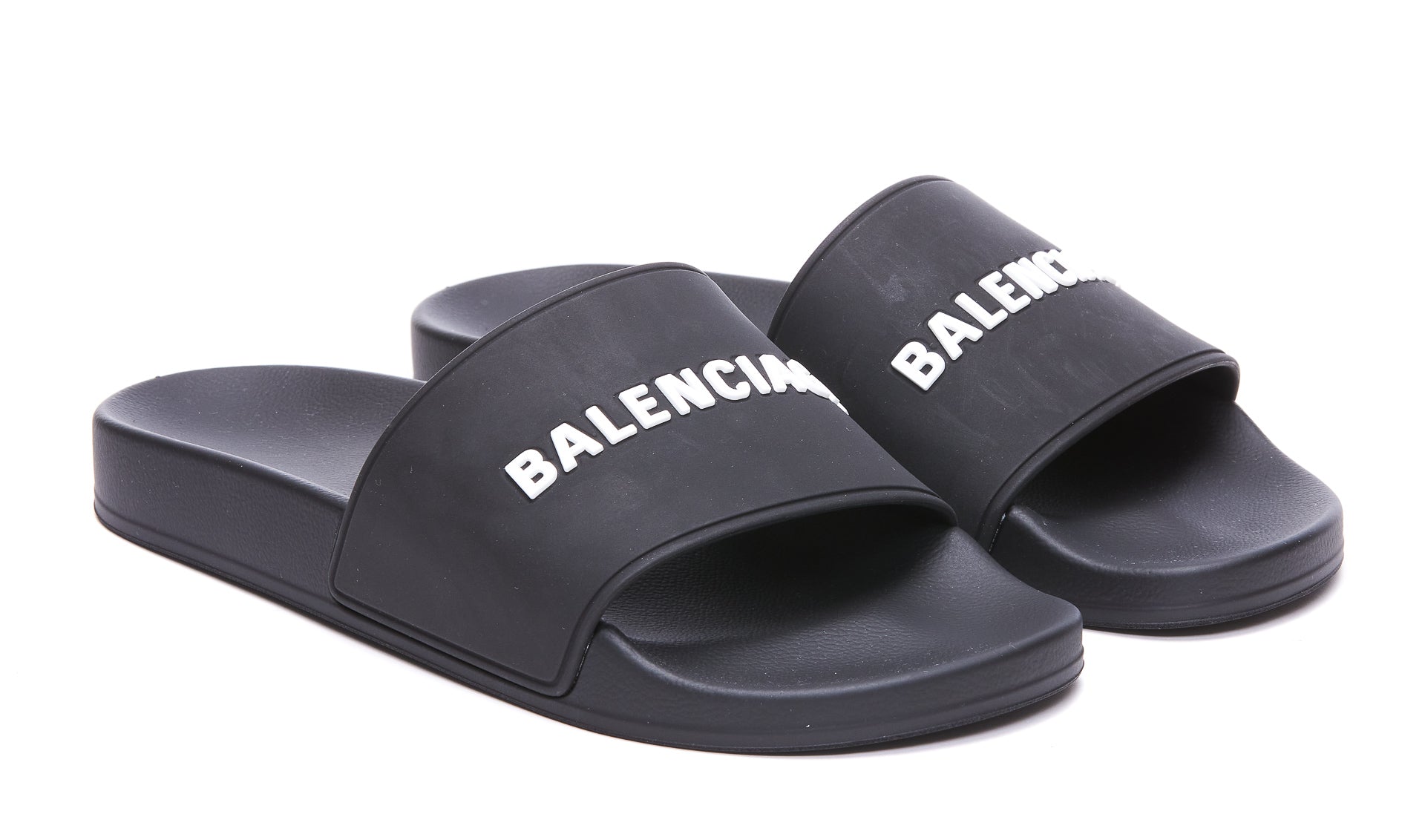 Balenciaga Sandals Black Rubber/ Rubber Sole