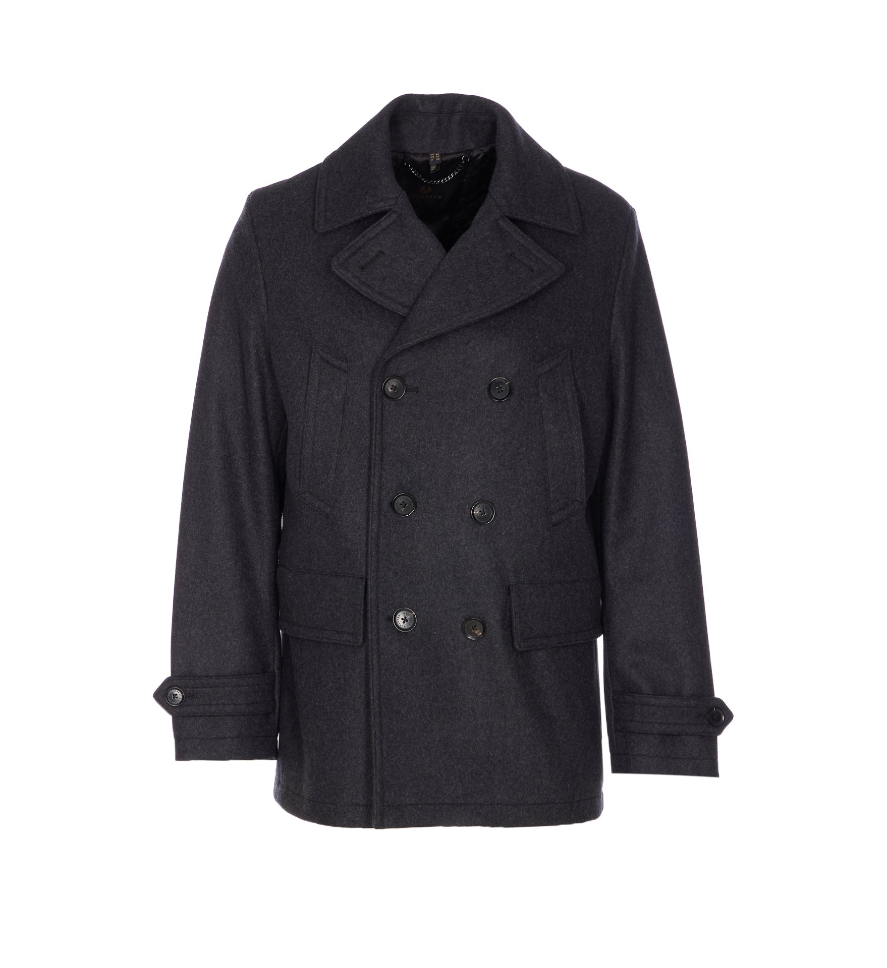 Belstaff Coats Grey Wool Polyamide Cashmere