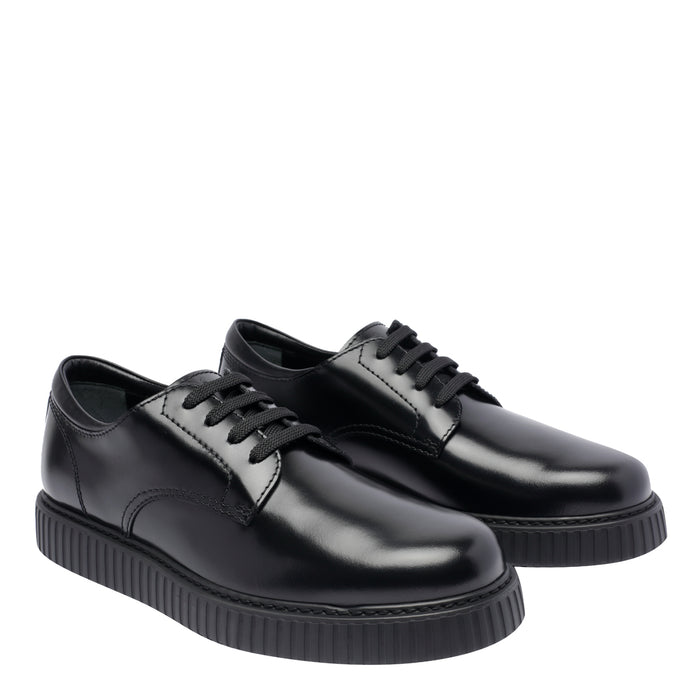 Hogan Sneakers Black Calf Leather/rubber Sole