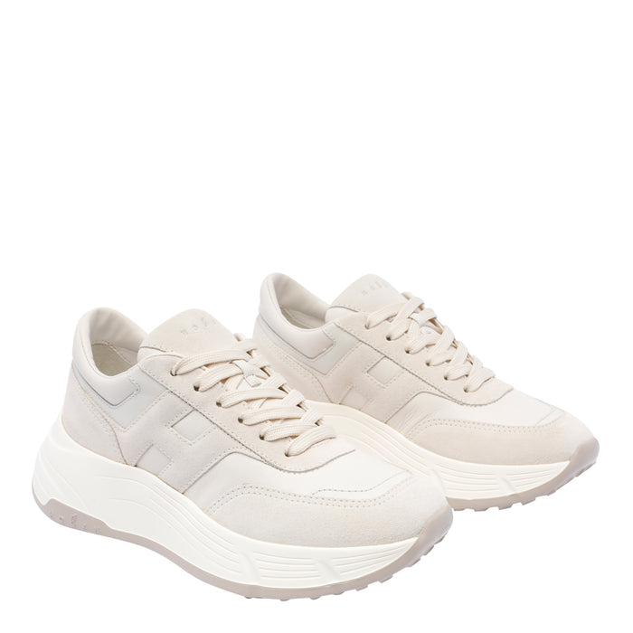 Hogan Sneakers White Calf Leather/rubber Sole