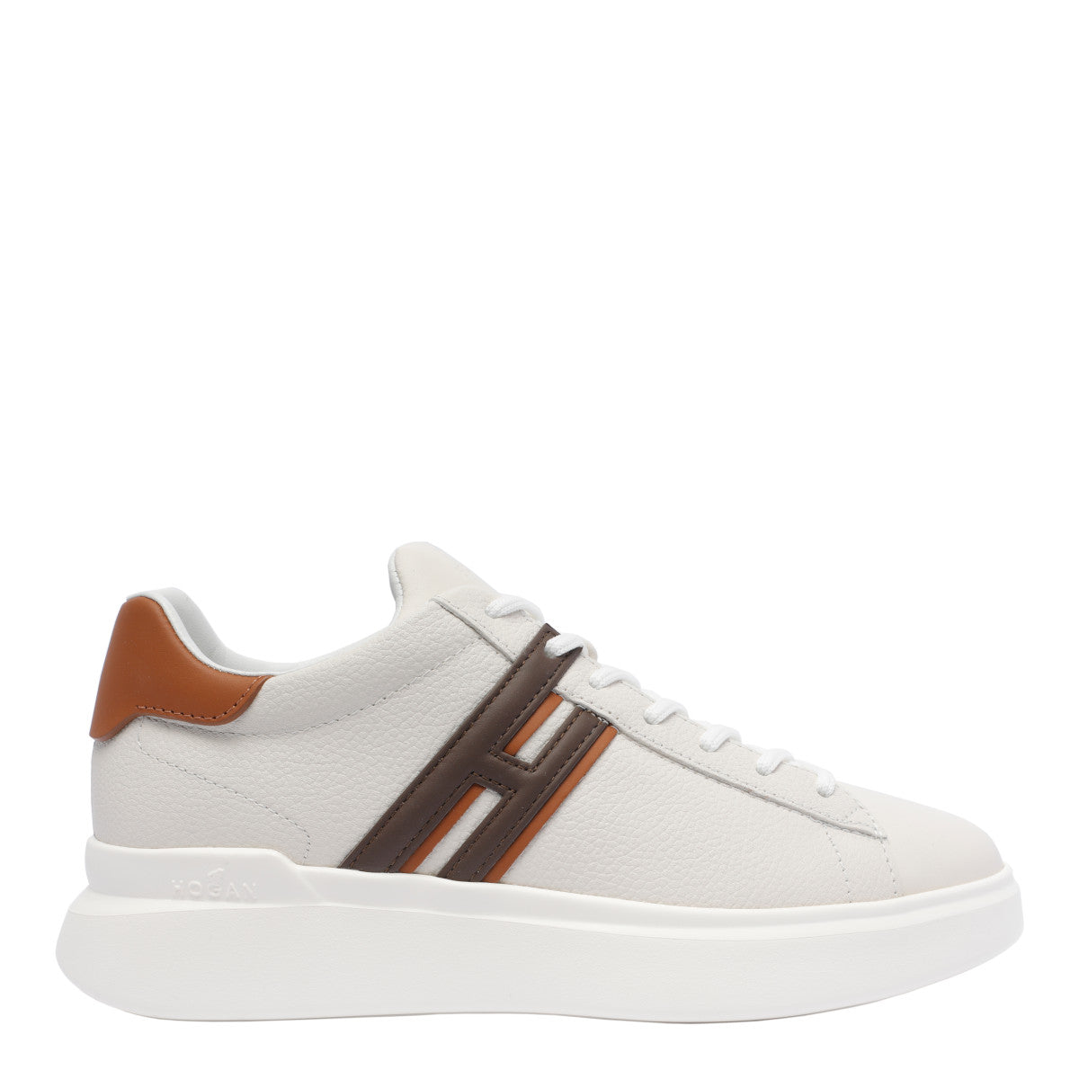 Hogan Sneakers White Calf Leather/rubber Sole