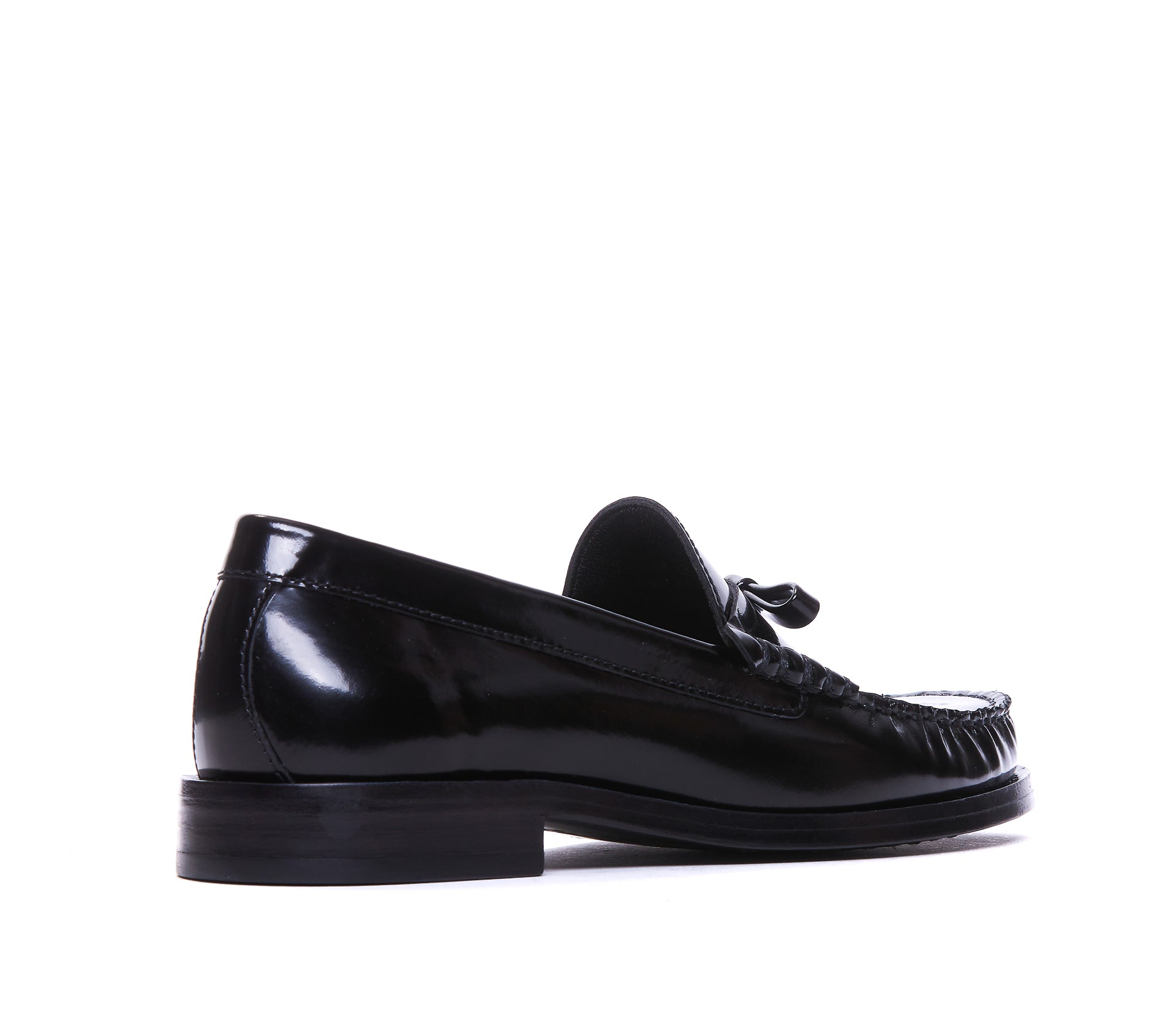 Stuart Weitzman Flat Shoes Black Calf Leather/leather Sole