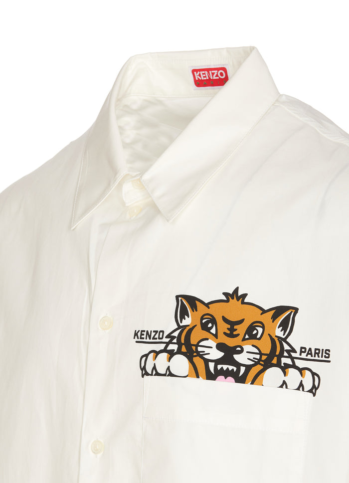 Kenzo Shirts White Cotton