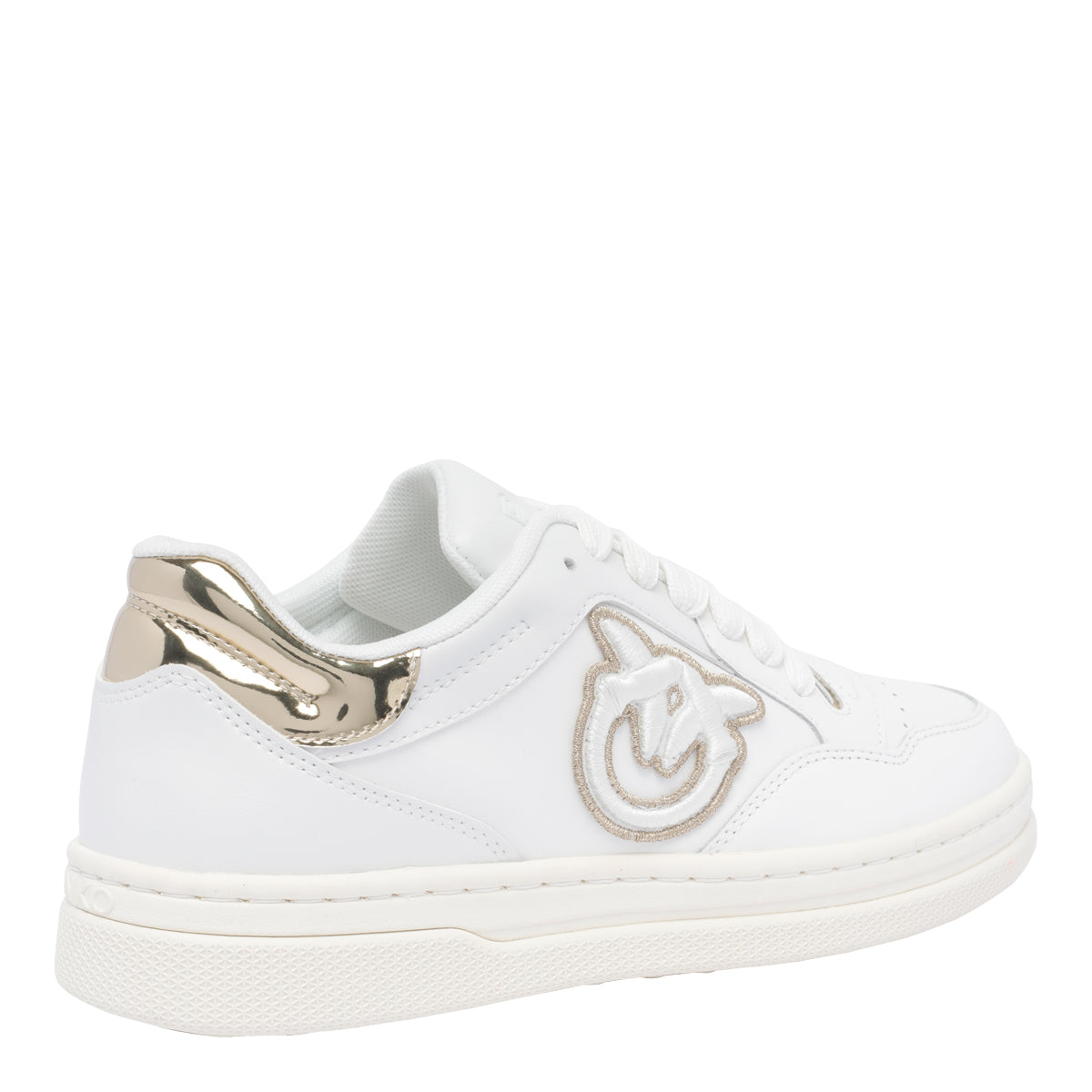 Pinko Sneakers White Calf Leather/rubber Sole