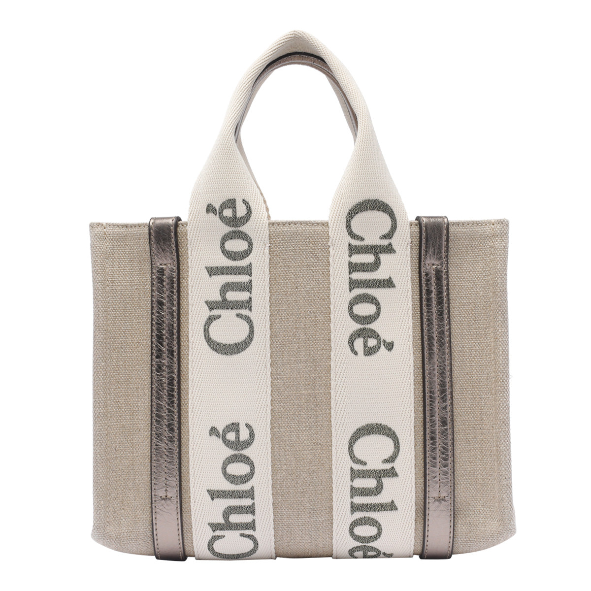 Chloè Bags Grey Linen Calf Leather