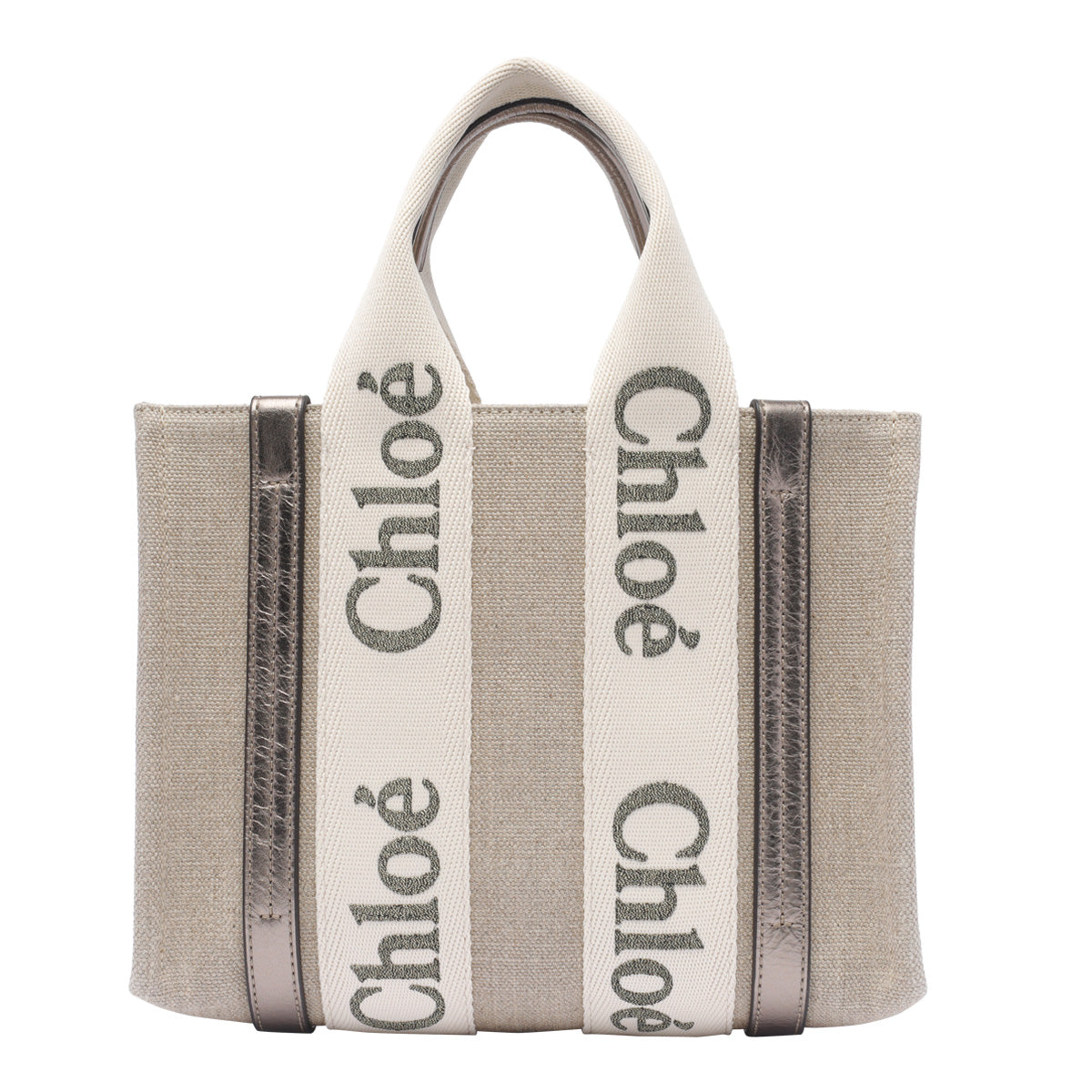 Chloè Bags Grey Linen Calf Leather