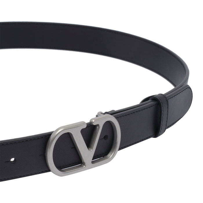 Valentino Garavani Belts Black Calf Leather