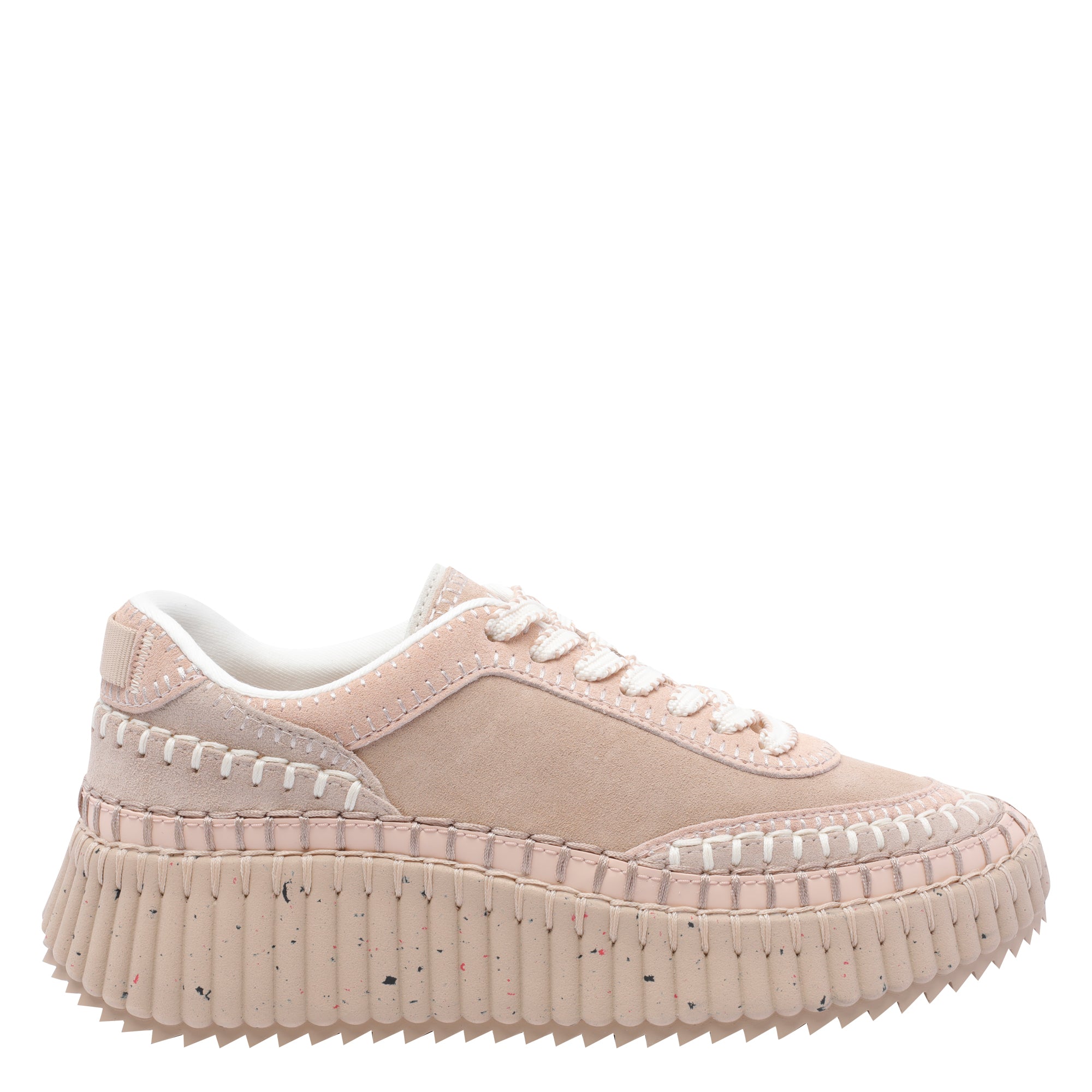 Chloè Sneakers Beige Calf Leather/rubber Sole