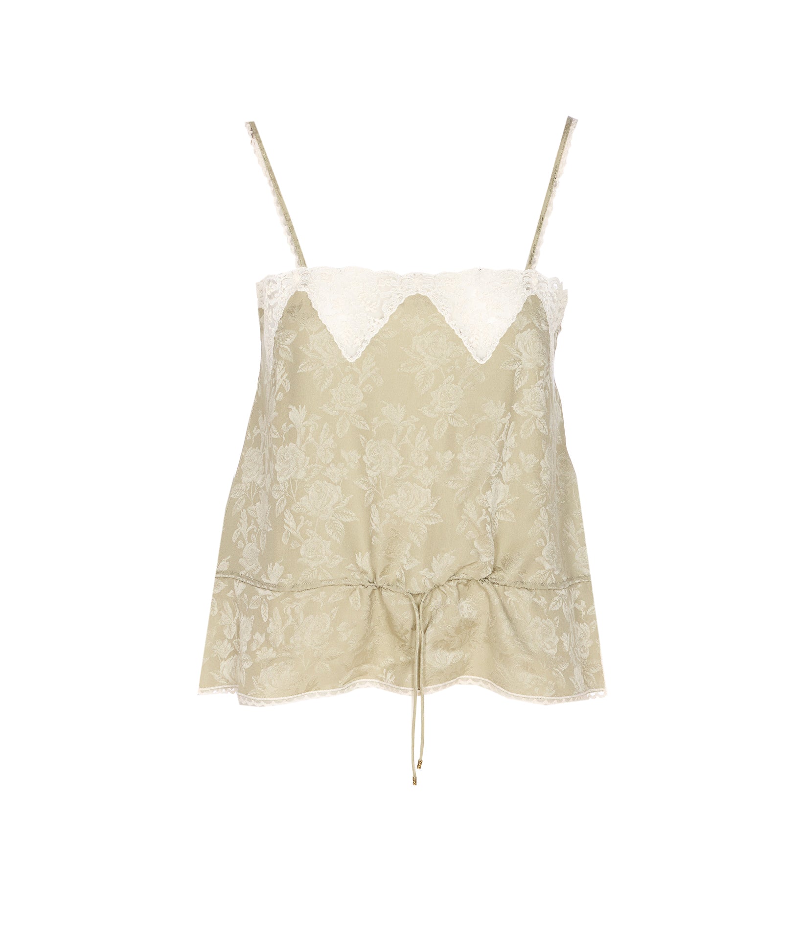 Chloè Top Green Silk