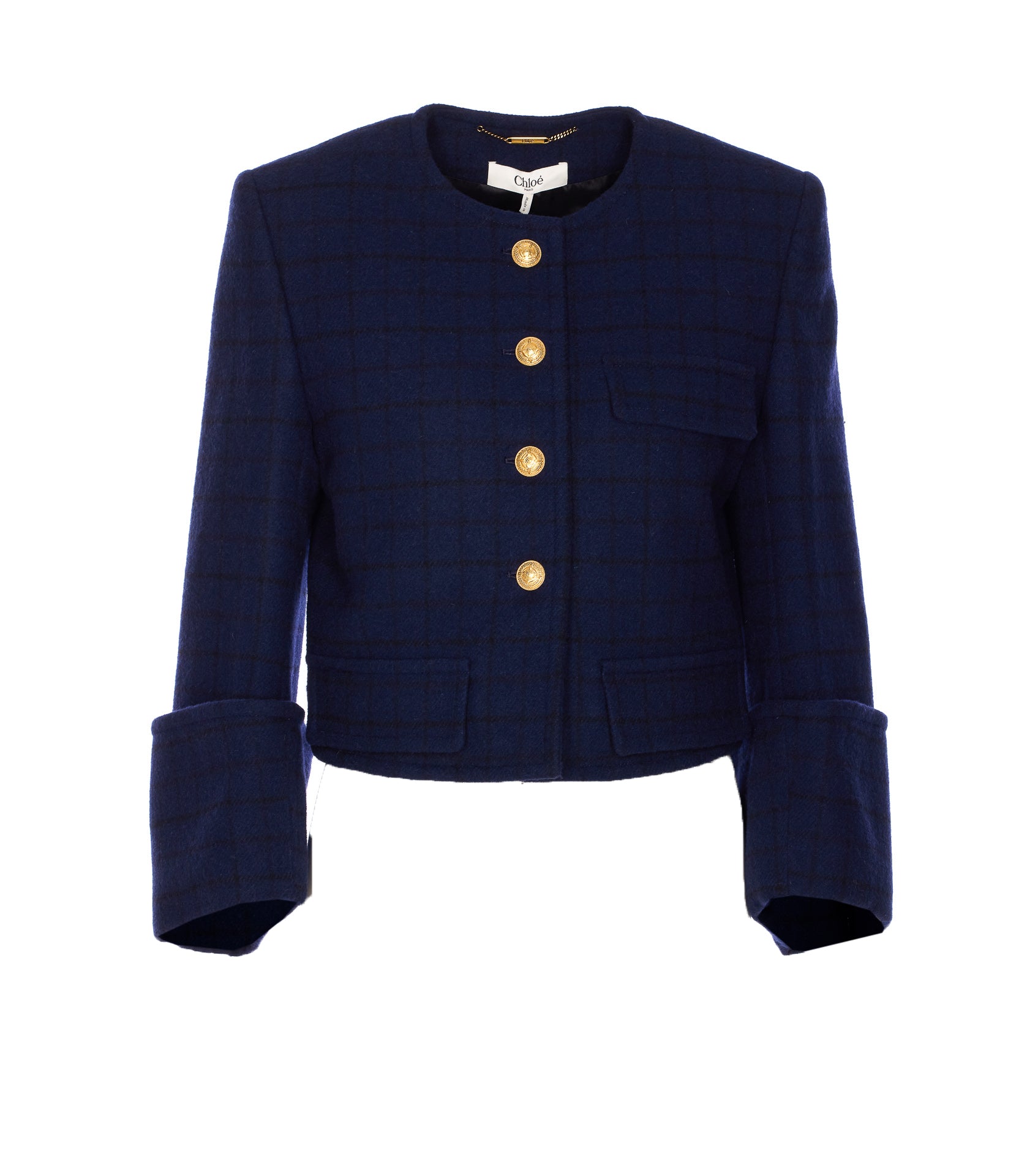 Chloè Jackets Blue Virgin Wool