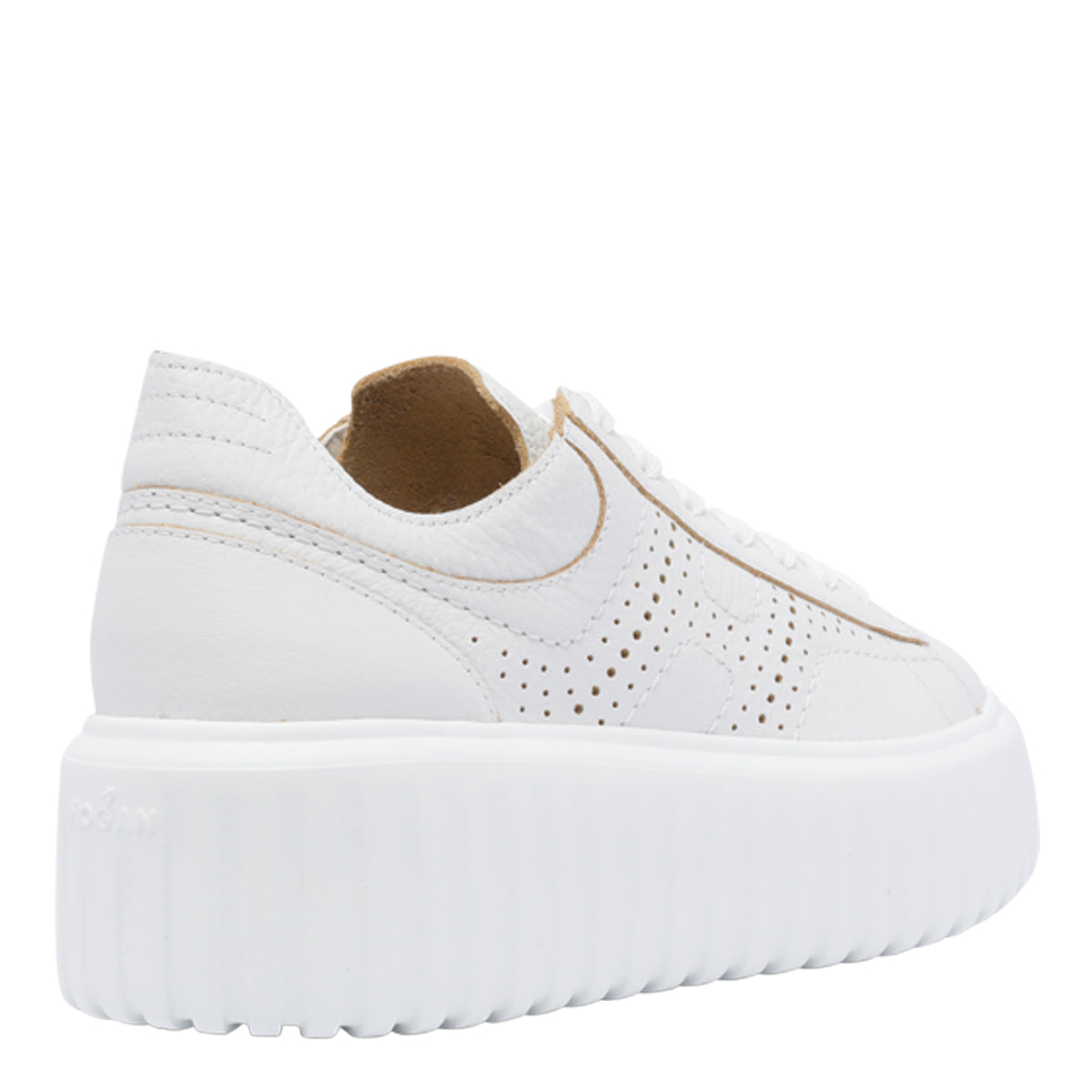 Hogan Sneakers White Calf Leather/rubber Sole