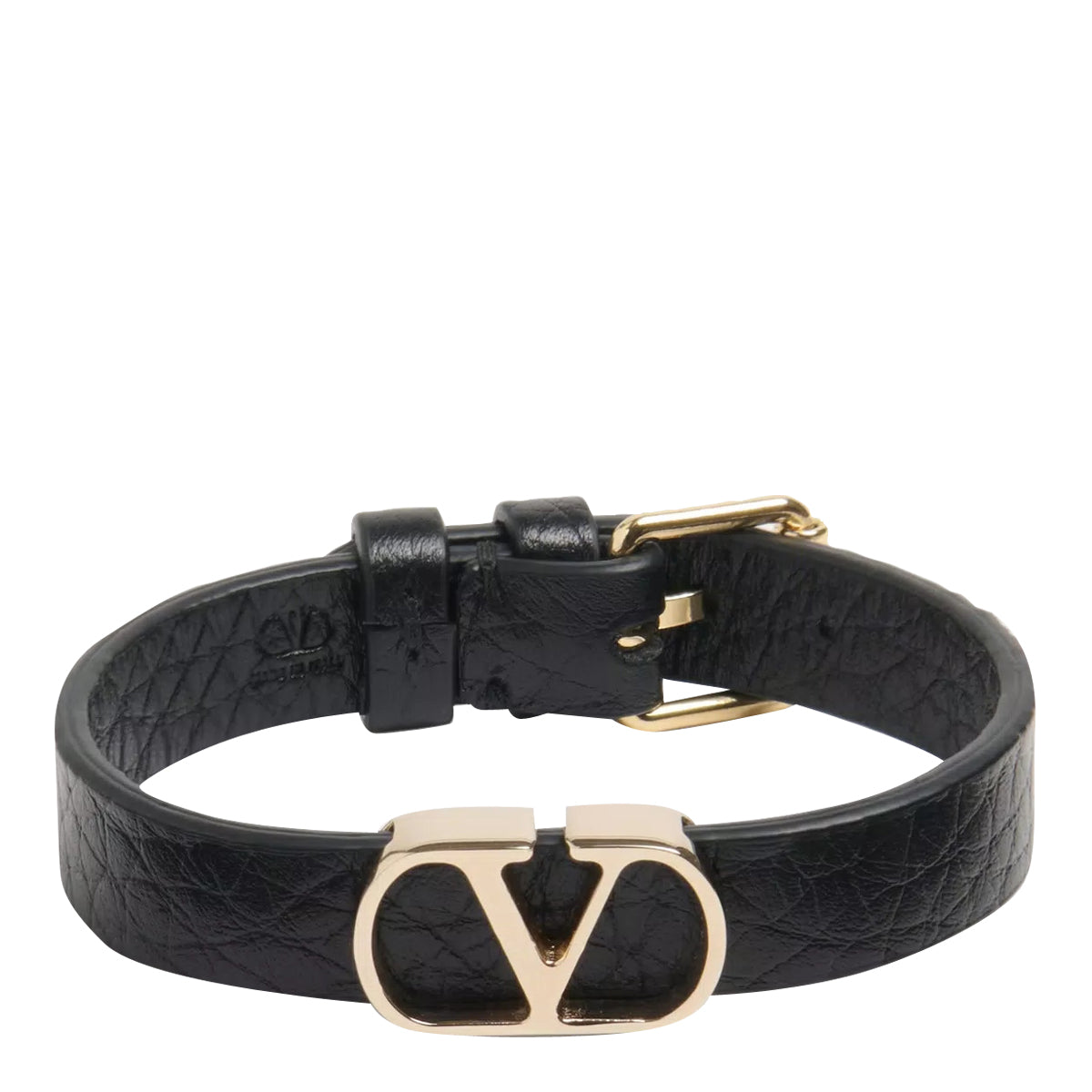 Valentino Garavani Bijoux Black Calf Leather Brass