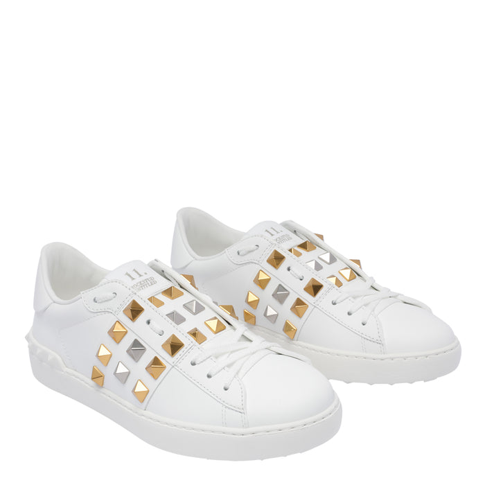Valentino Garavani Sneakers White Calf Leather/rubber Sole