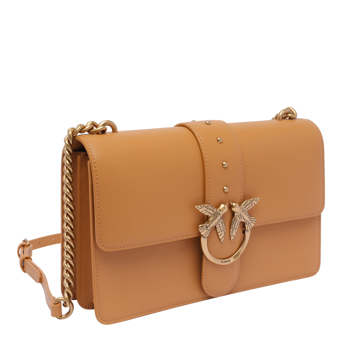 Pinko Bags Brown Calf Leather