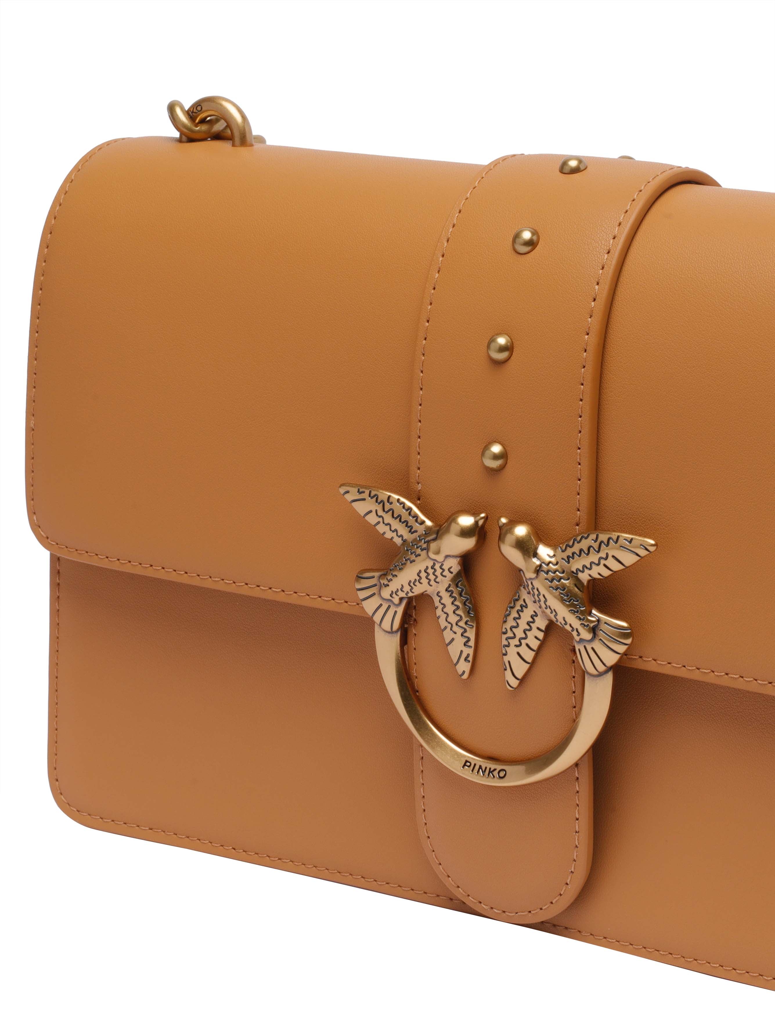 Pinko Bags Brown Calf Leather