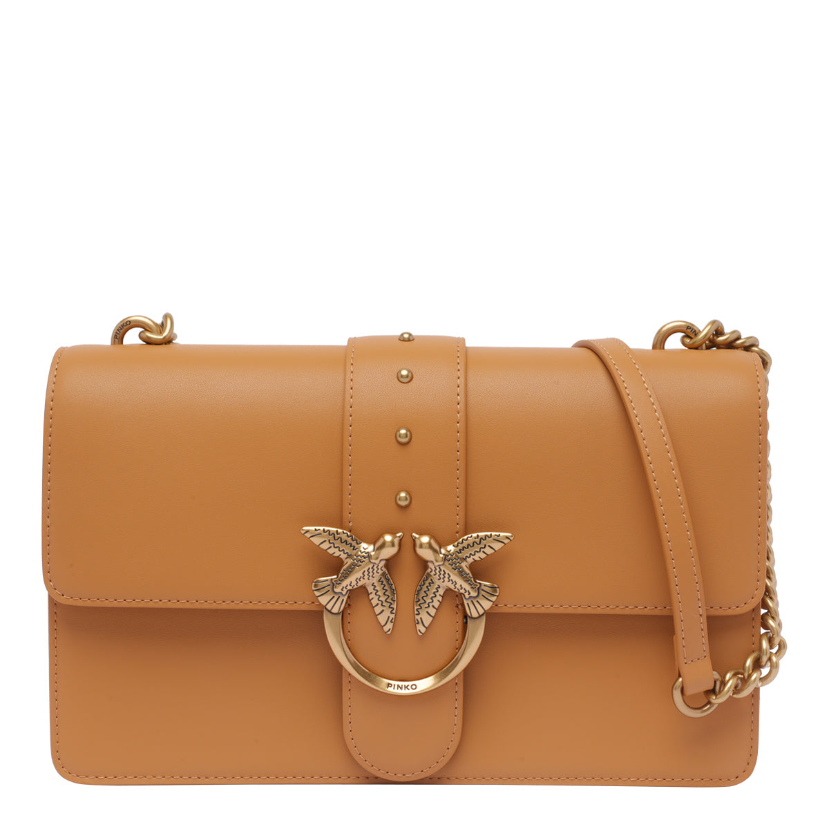 Pinko Bags Brown Calf Leather