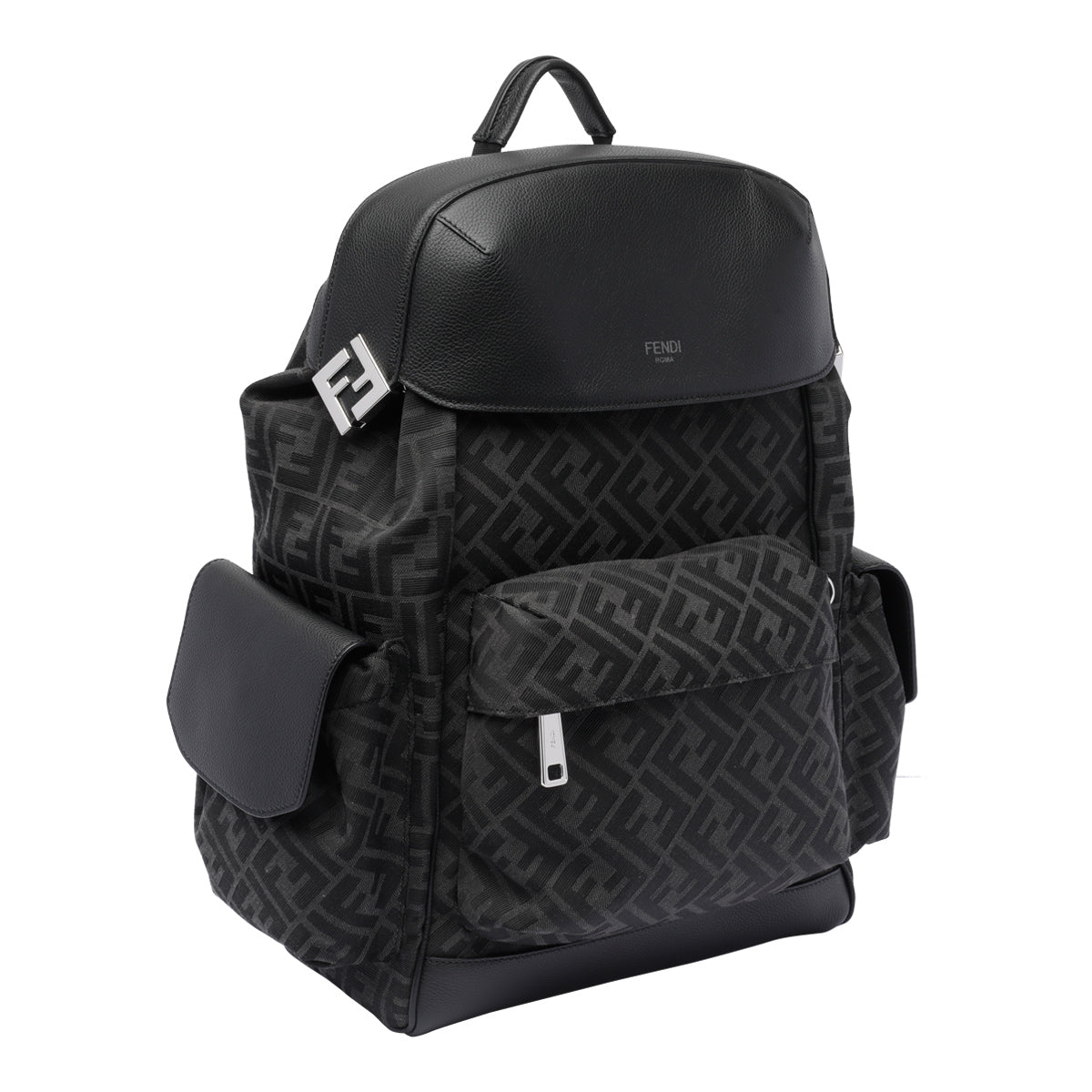Fendi Bags Black Fabric Calf Leather