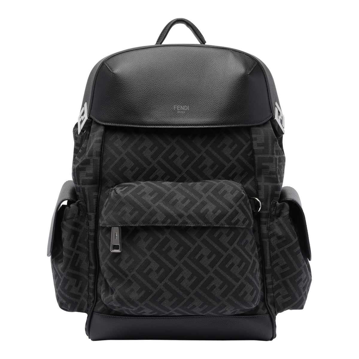 Fendi Bags Black Fabric Calf Leather