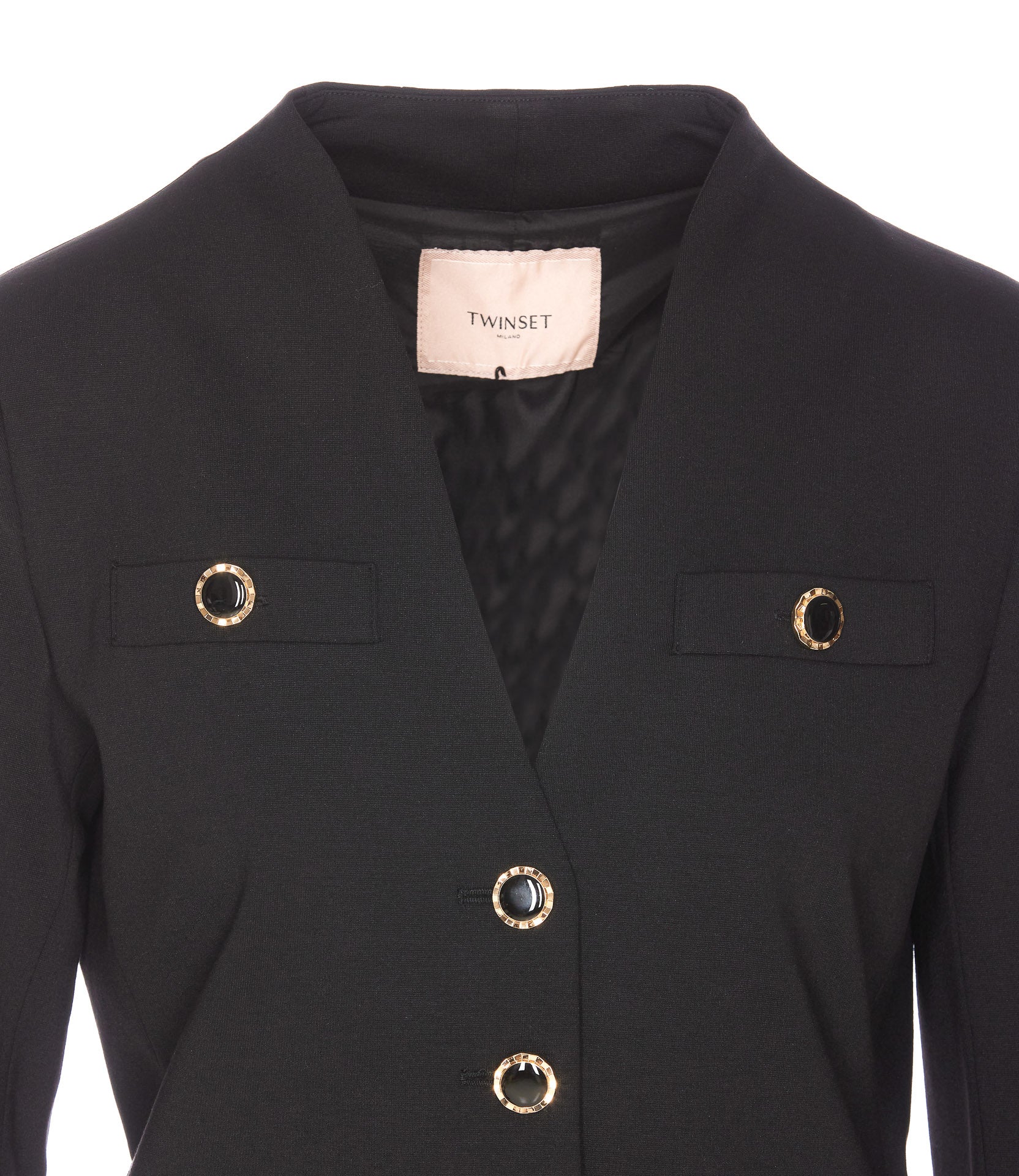 Twin-Set Jackets Black Viscose