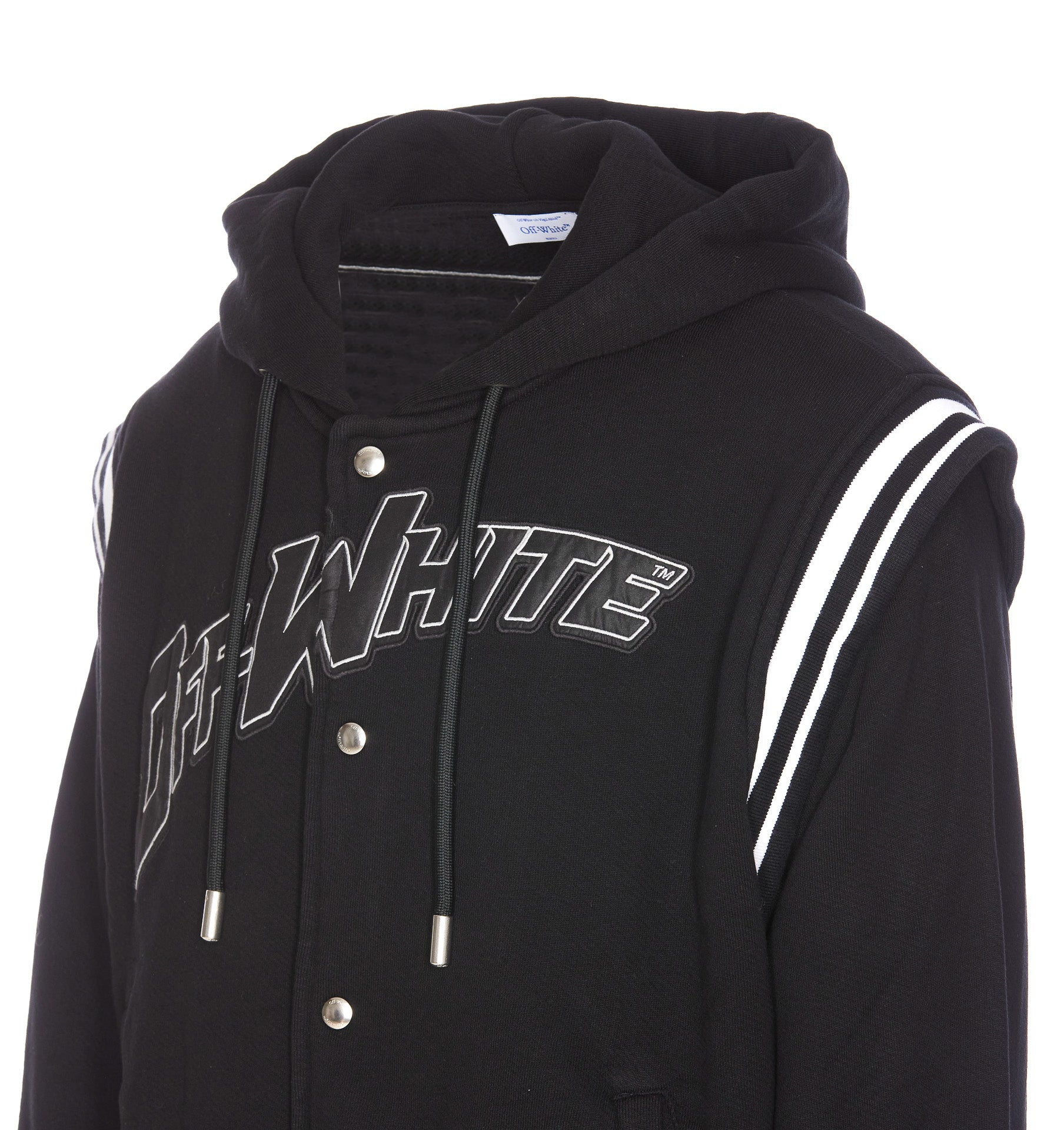 Off White Sweaters Black Cotton