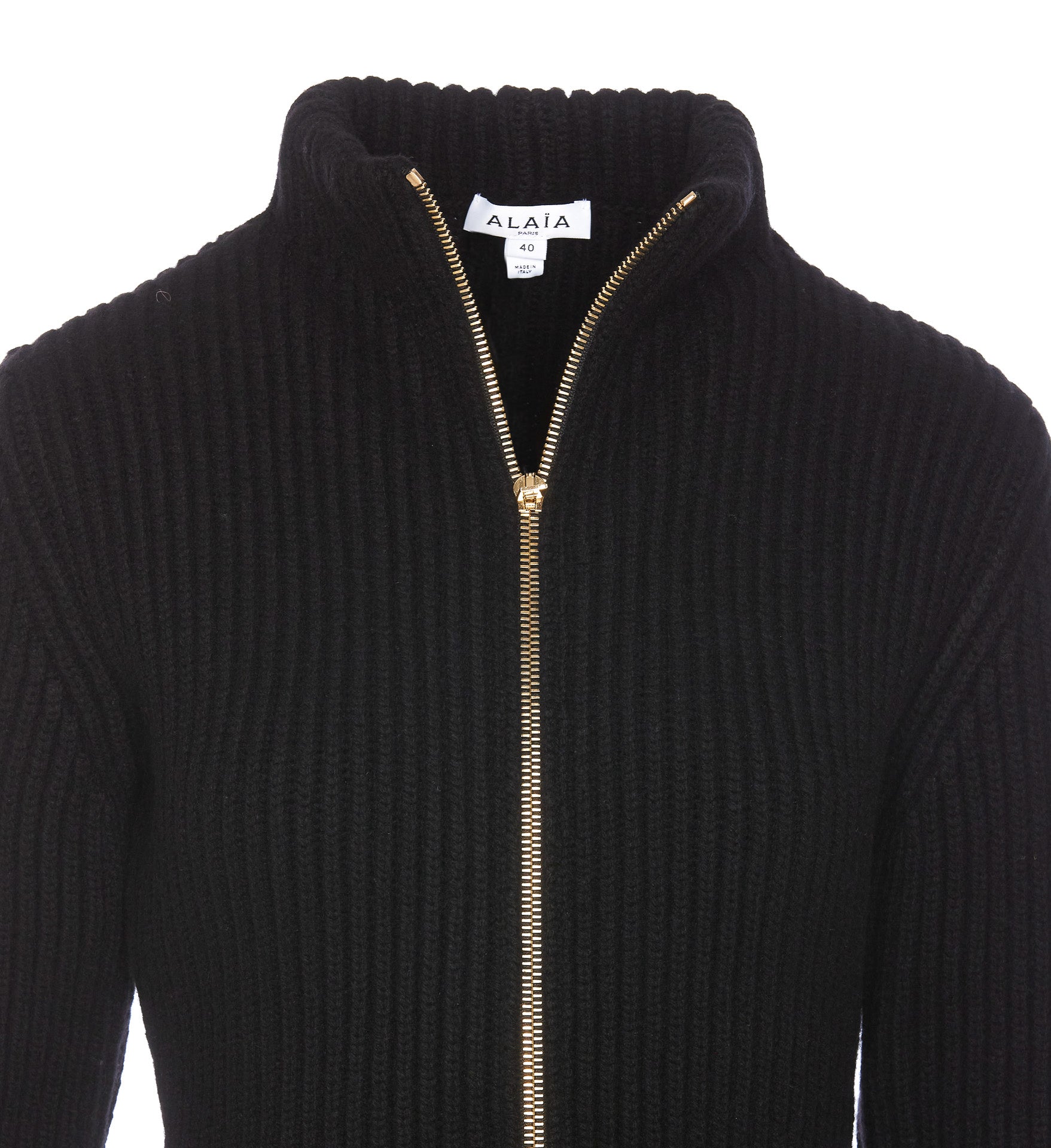 Alaia Sweaters Black Virgin Wool