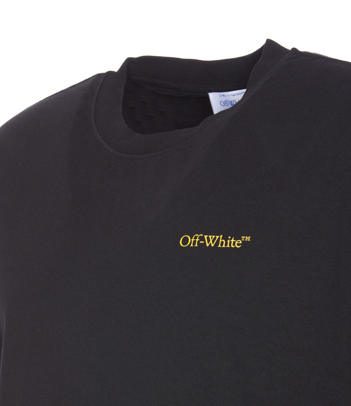 Off White T-Shirts And Polos Black Cotton
