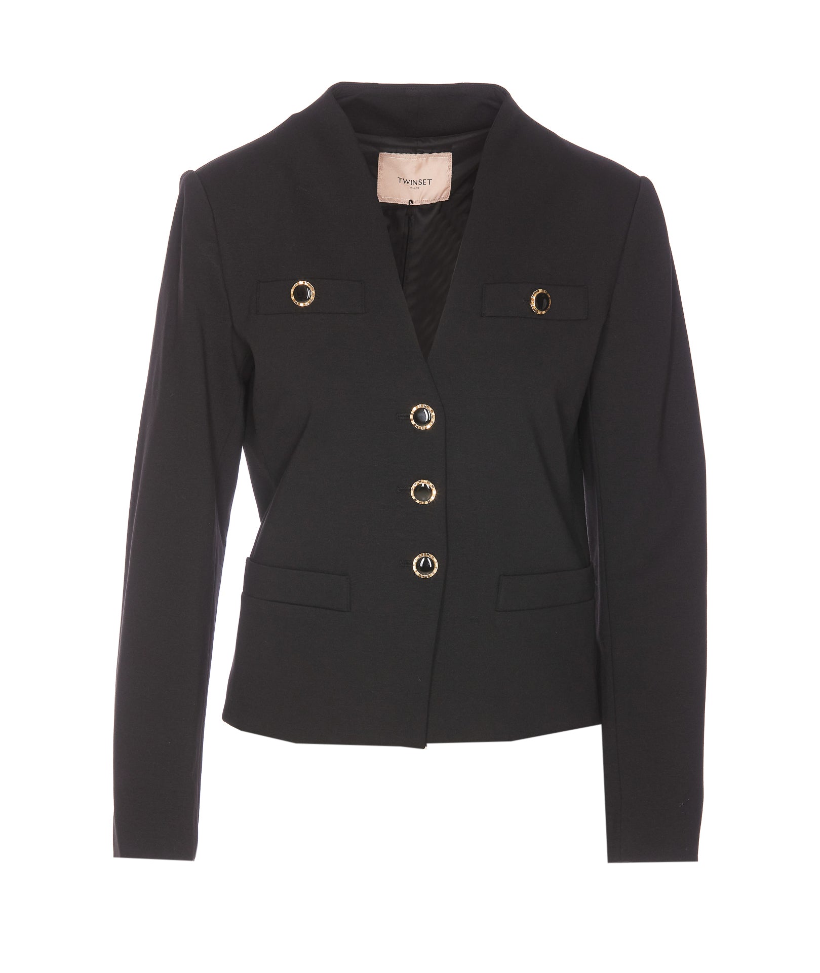 Twin-Set Jackets Black Viscose