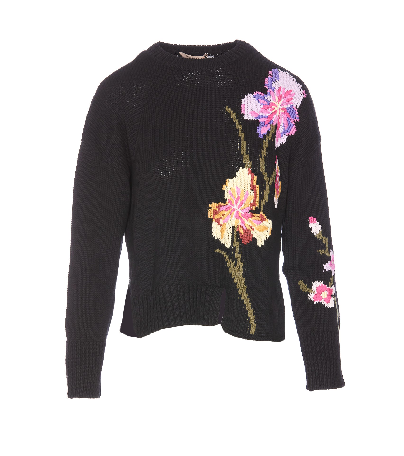 Twin-Set Sweaters Black Cotton