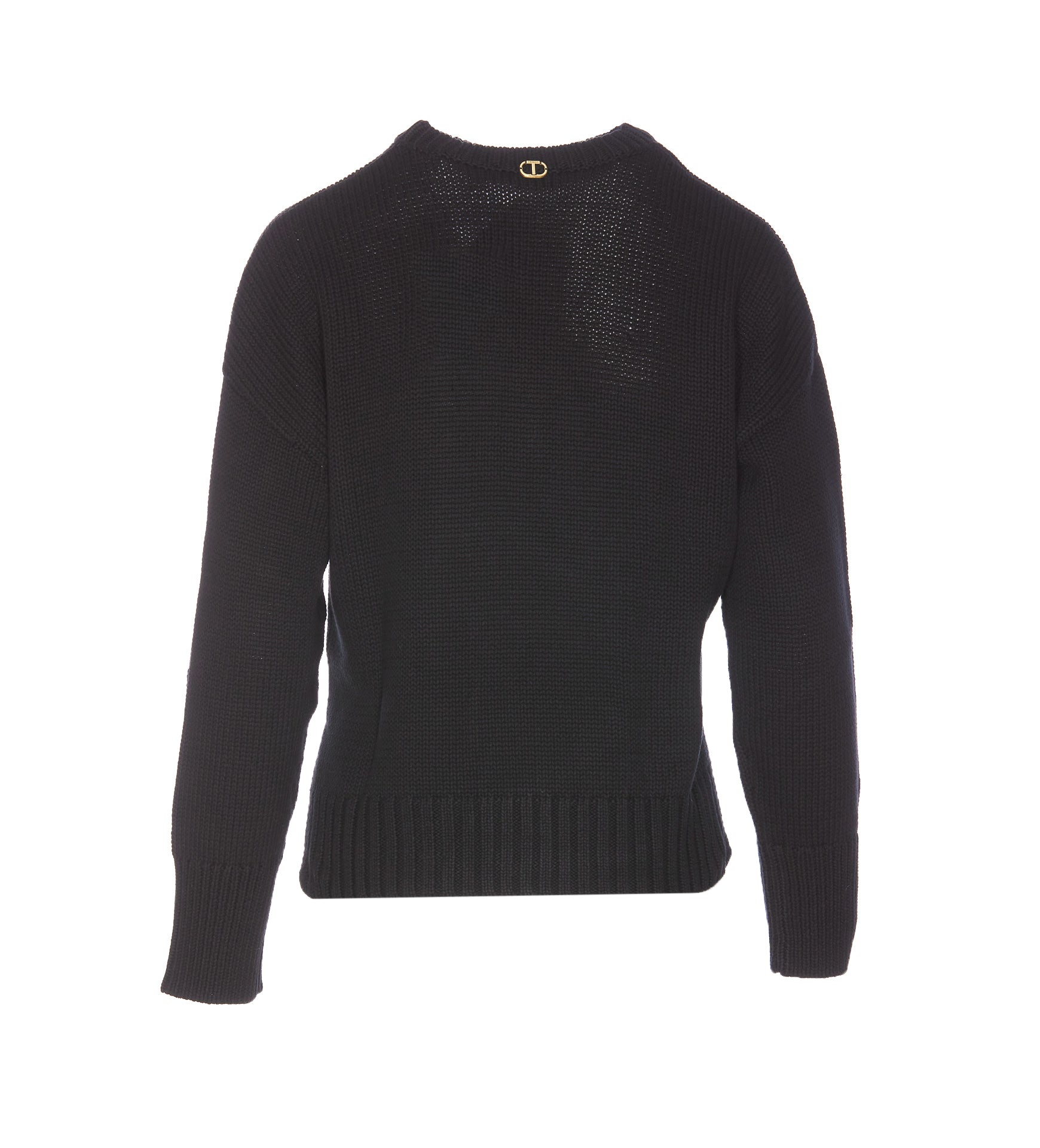 Twin-Set Sweaters Black Cotton