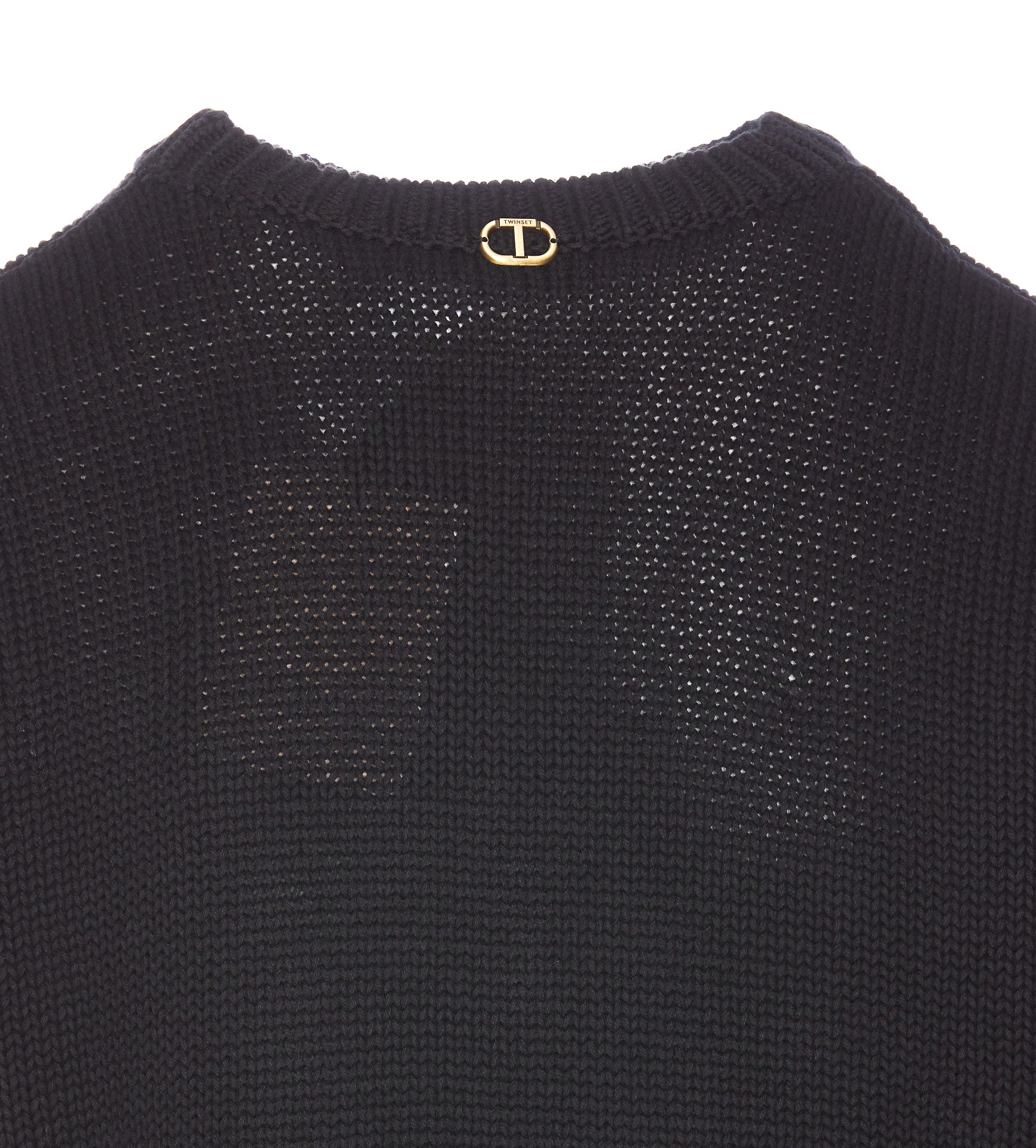 Twin-Set Sweaters Black Cotton