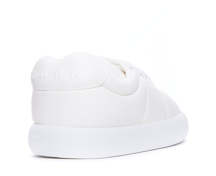 Marni Sneakers White Calf Leather/ Rubber Sole