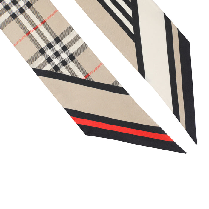 Burberry Scarfs Beige Silk