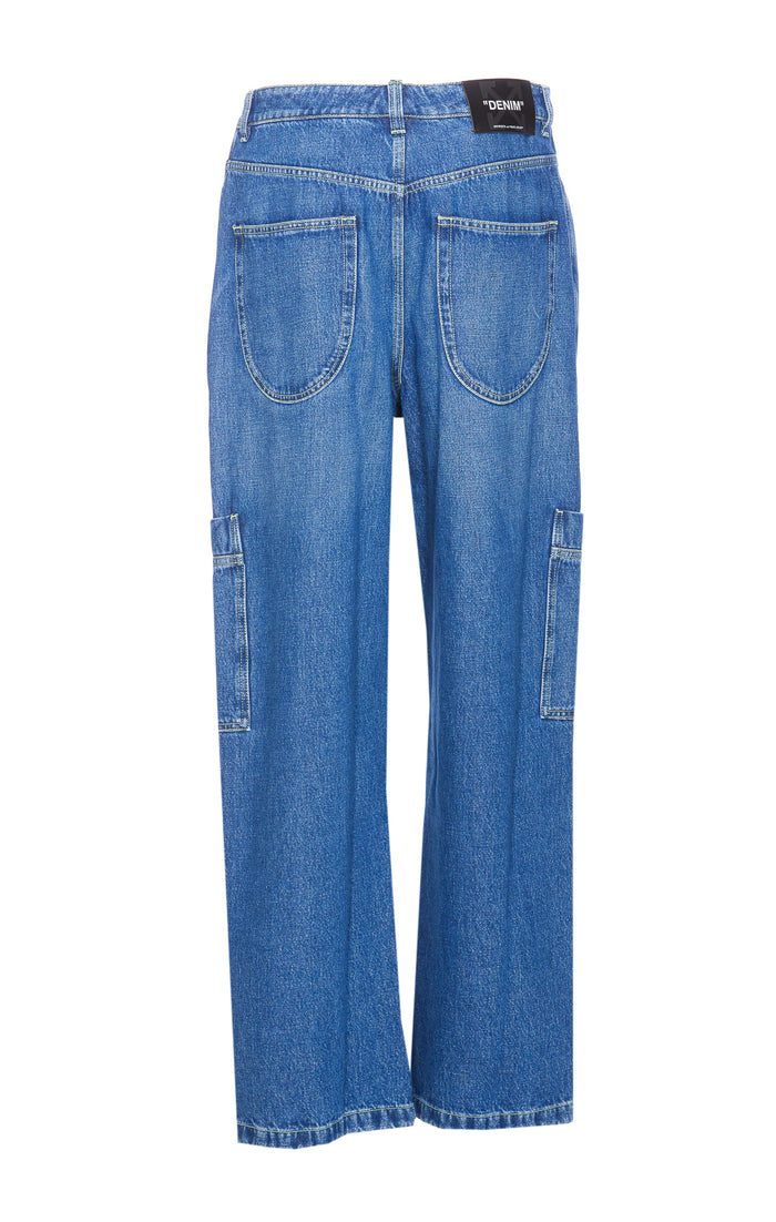 Off White Jeans Blue Cotton