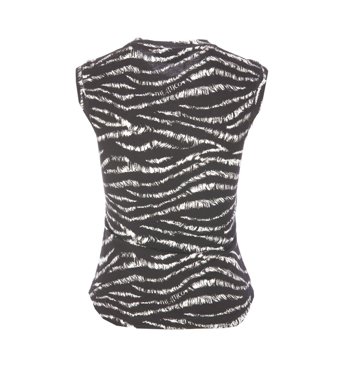 The Attico Top Black Cotton