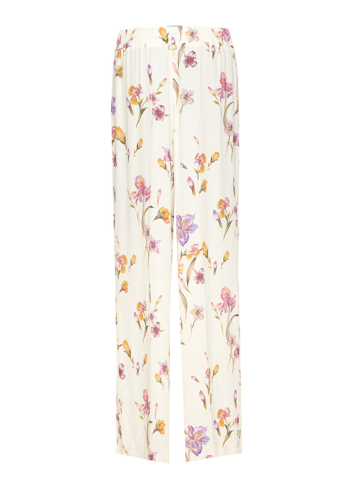 Twin-Set Trousers White Viscose