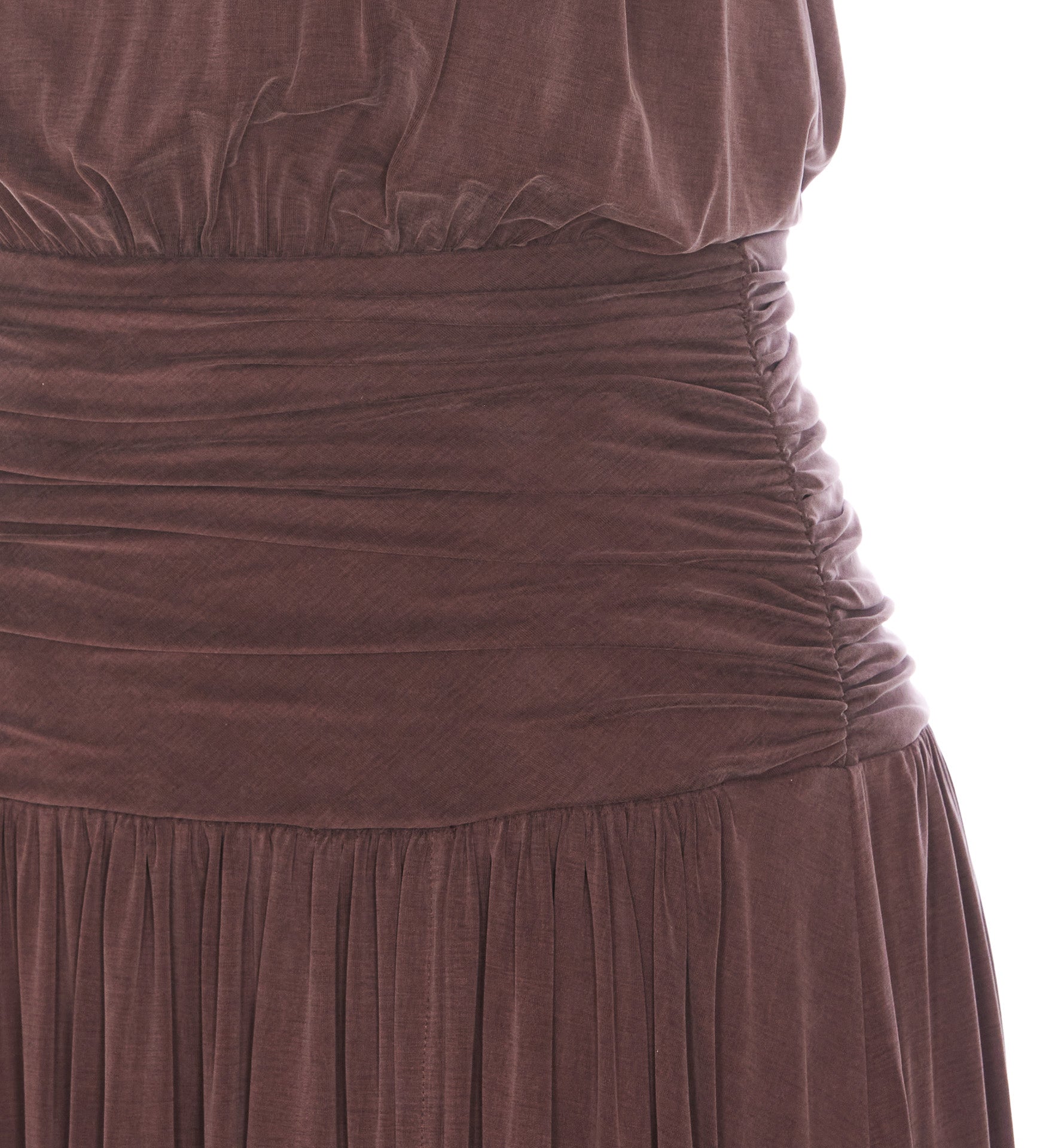 Elisabetta Franchi Dresses Brown Cupro