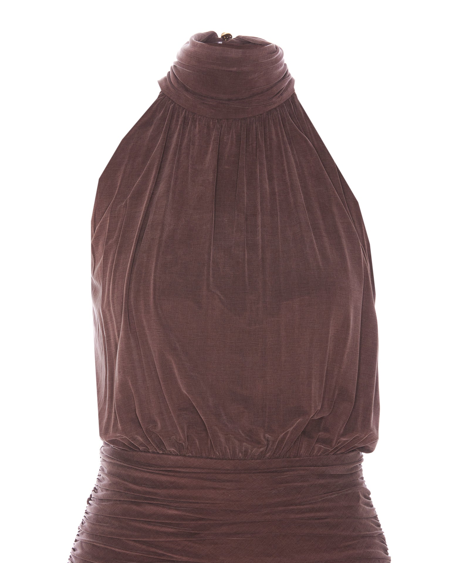 Elisabetta Franchi Dresses Brown Cupro
