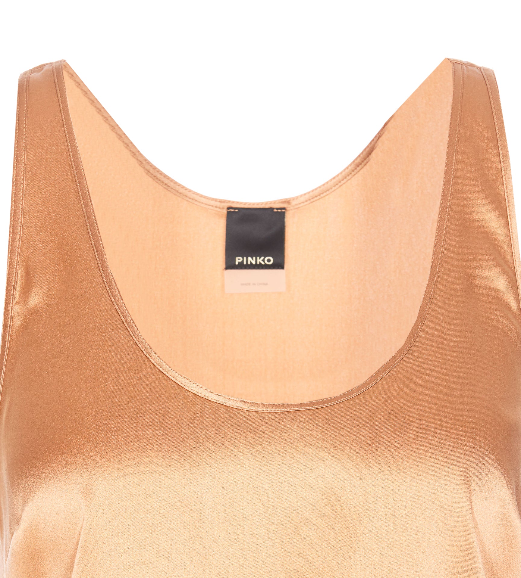 Pinko T-Shirts And Polos Yellow Silk