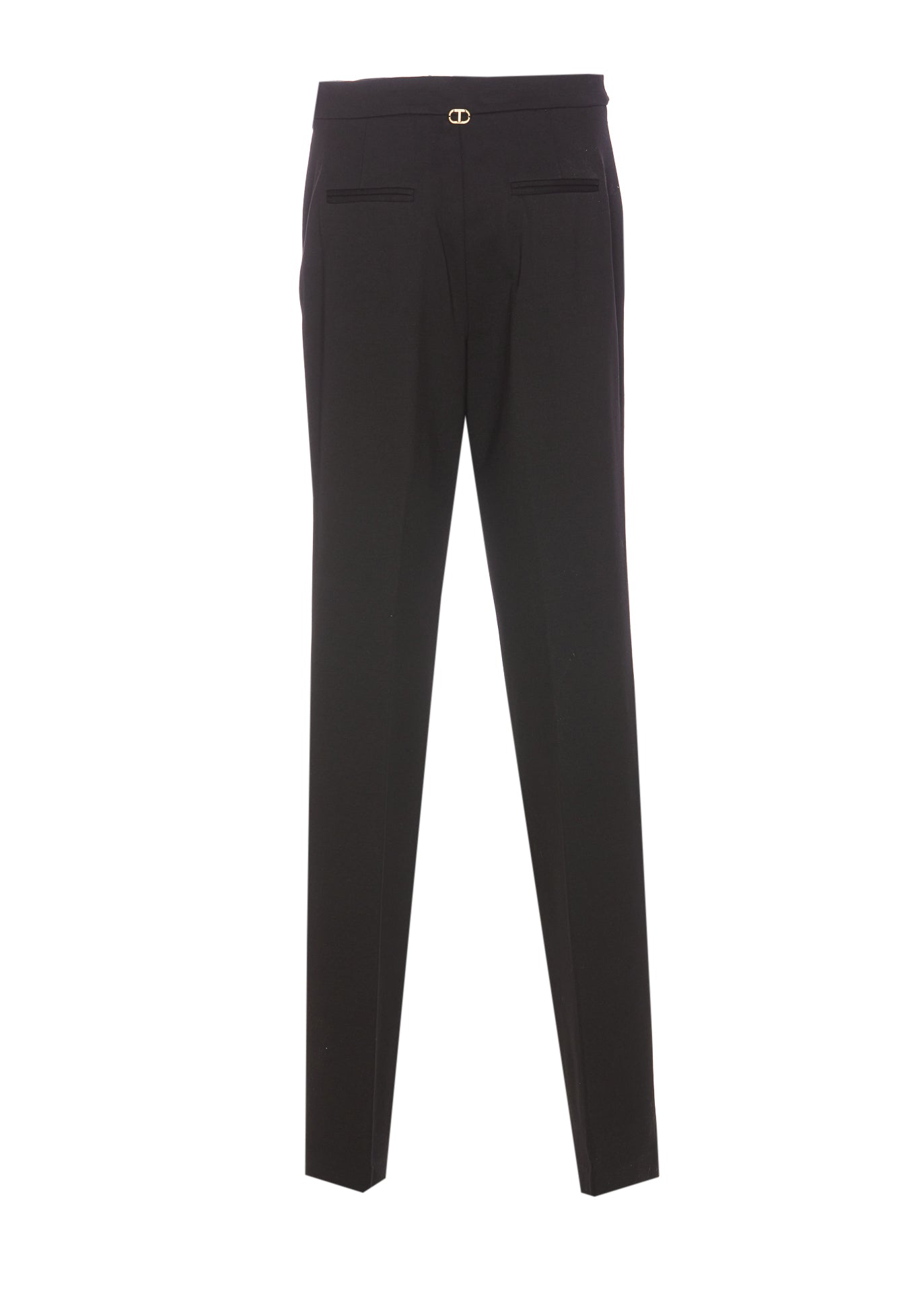 Twin-Set Trousers Black Viscose