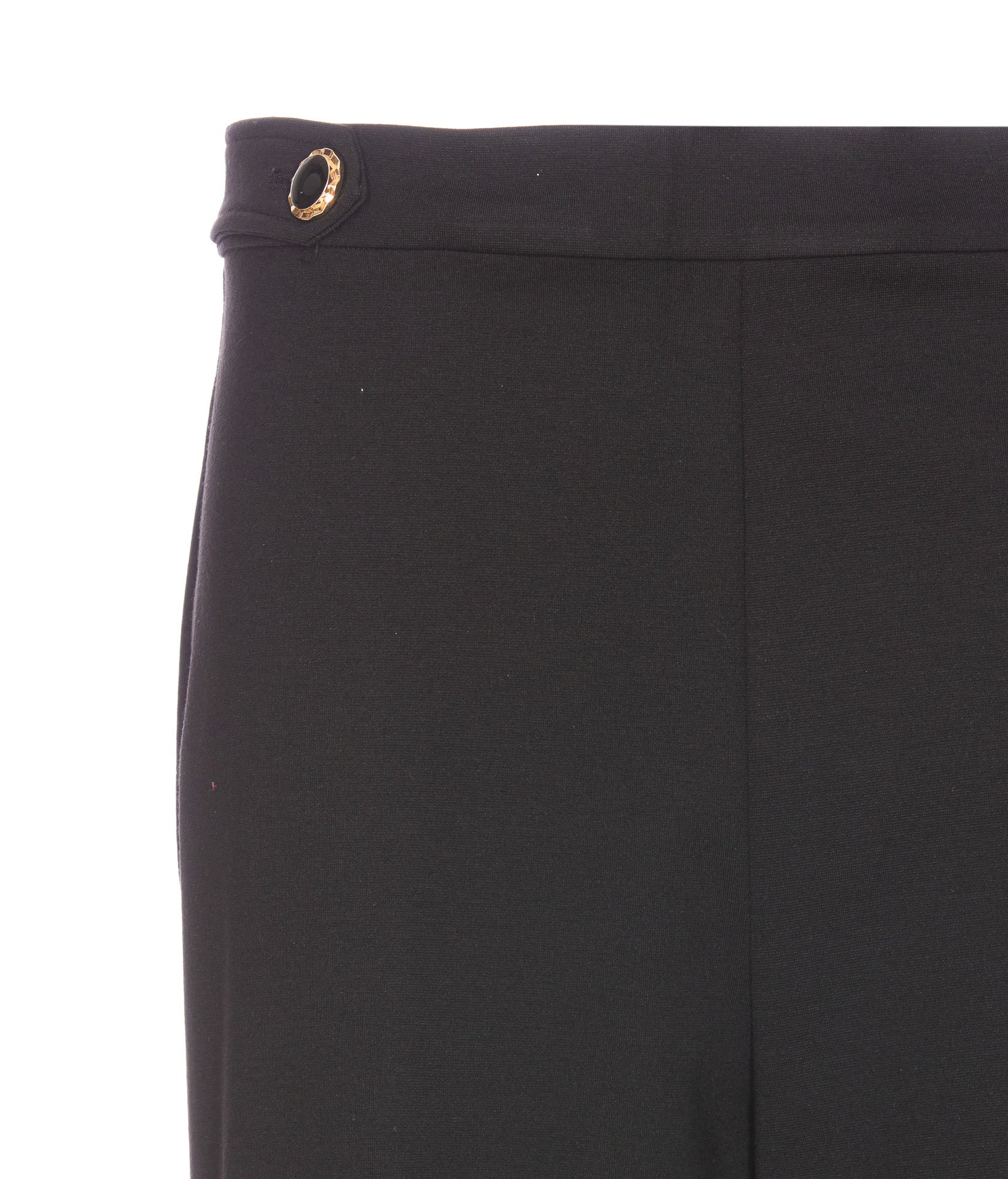 Twin-Set Trousers Black Viscose