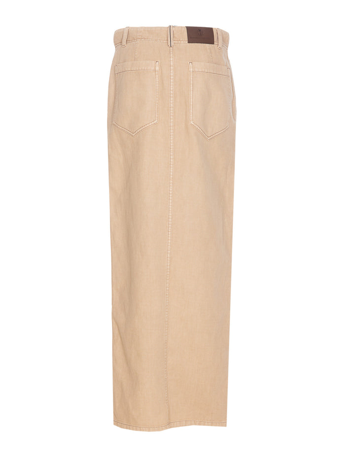 Brunello Cucinelli Skirts Beige Cotton