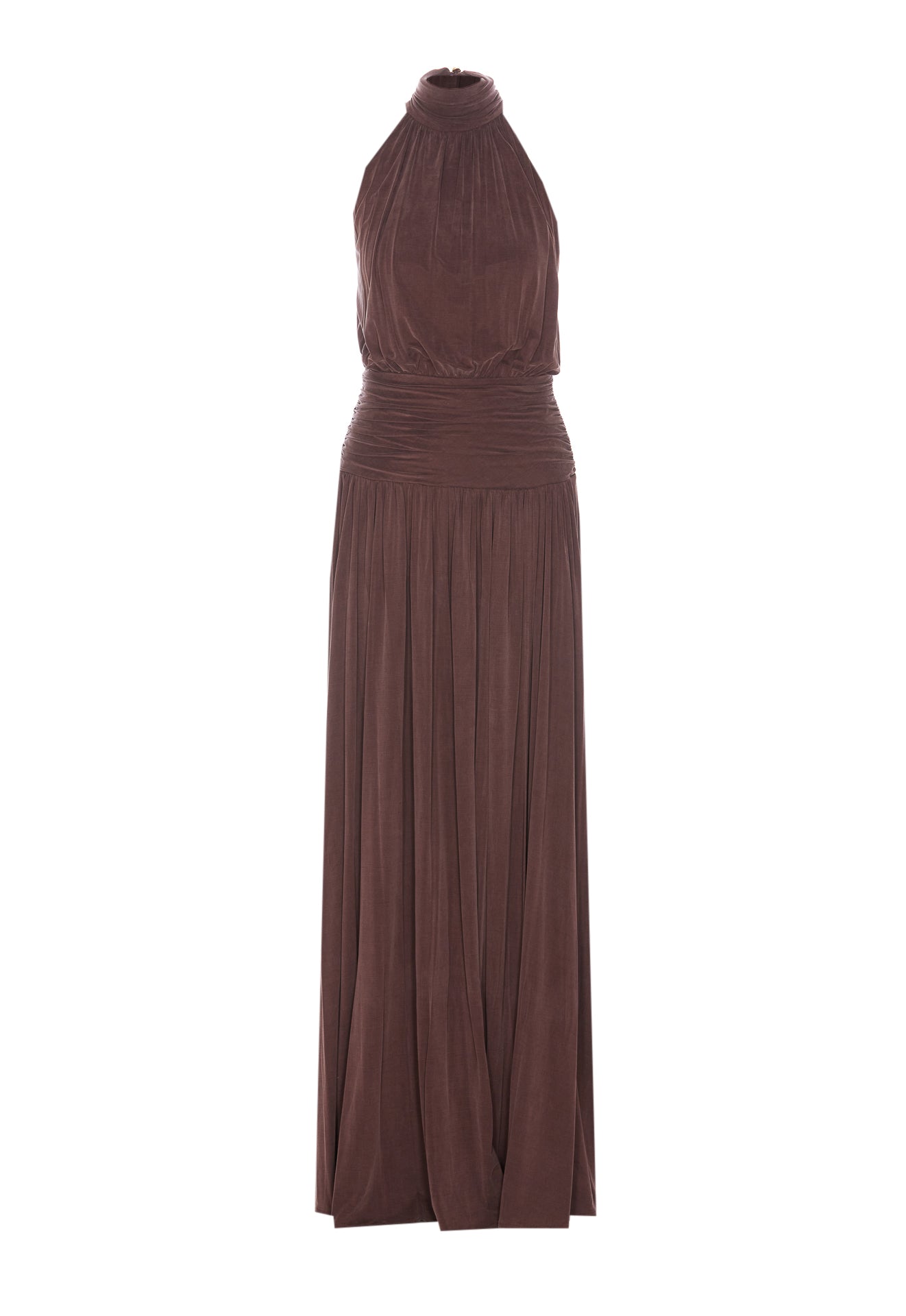 Elisabetta Franchi Dresses Brown Cupro