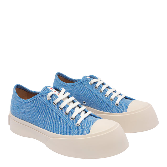 Marni Sneakers Blue Cotton/rubber Sole