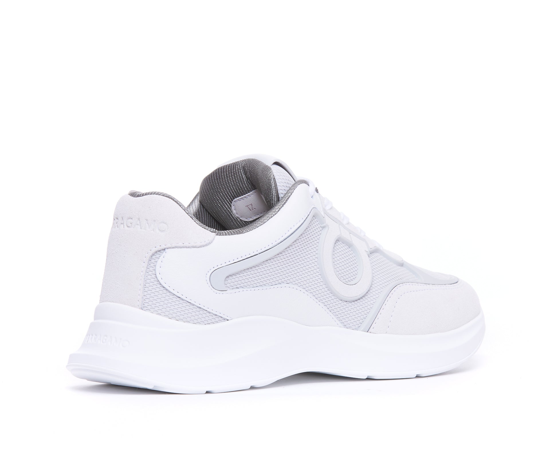 Ferragamo Sneakers White Suede