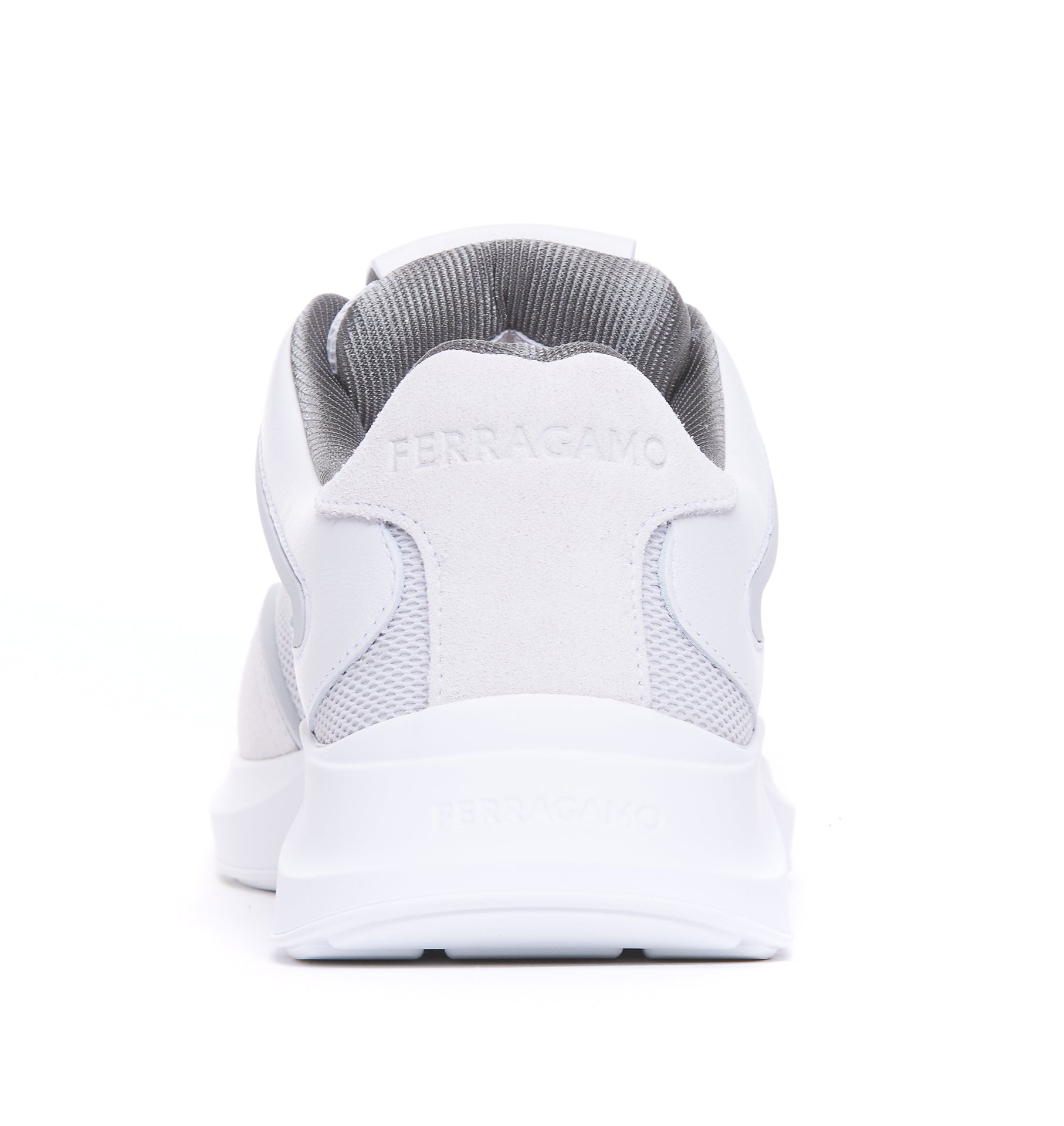 Ferragamo Sneakers White Suede