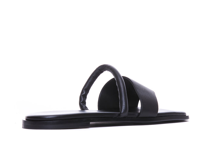 Vic Matie Sandals Black Leather/ Rubber Sole