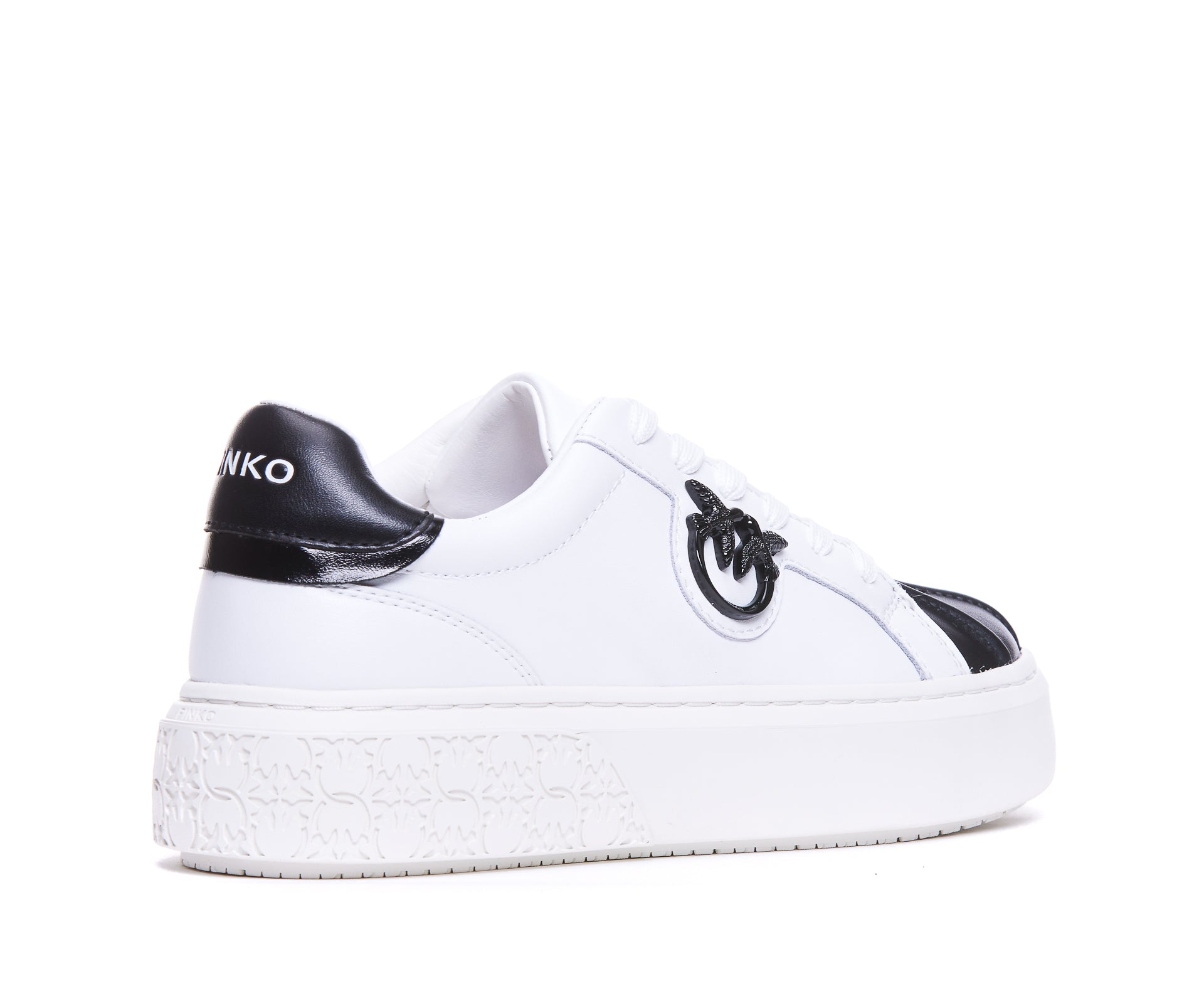 Pinko Sneakers White Leather / Rubber Sole