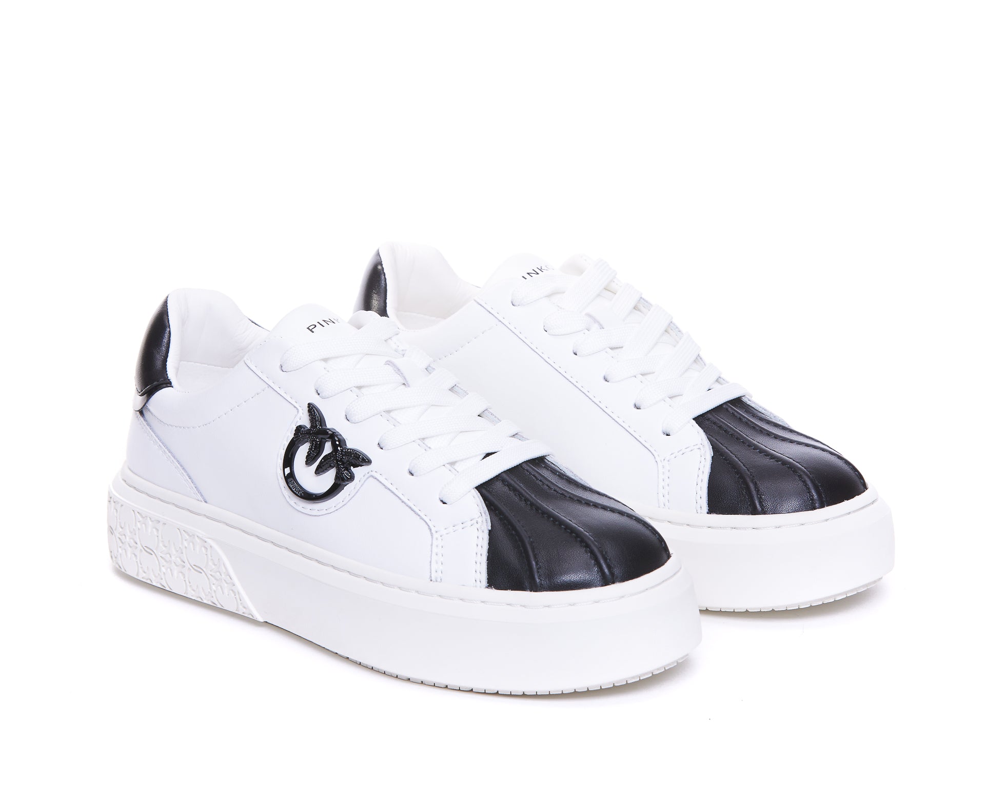 Pinko Sneakers White Leather / Rubber Sole